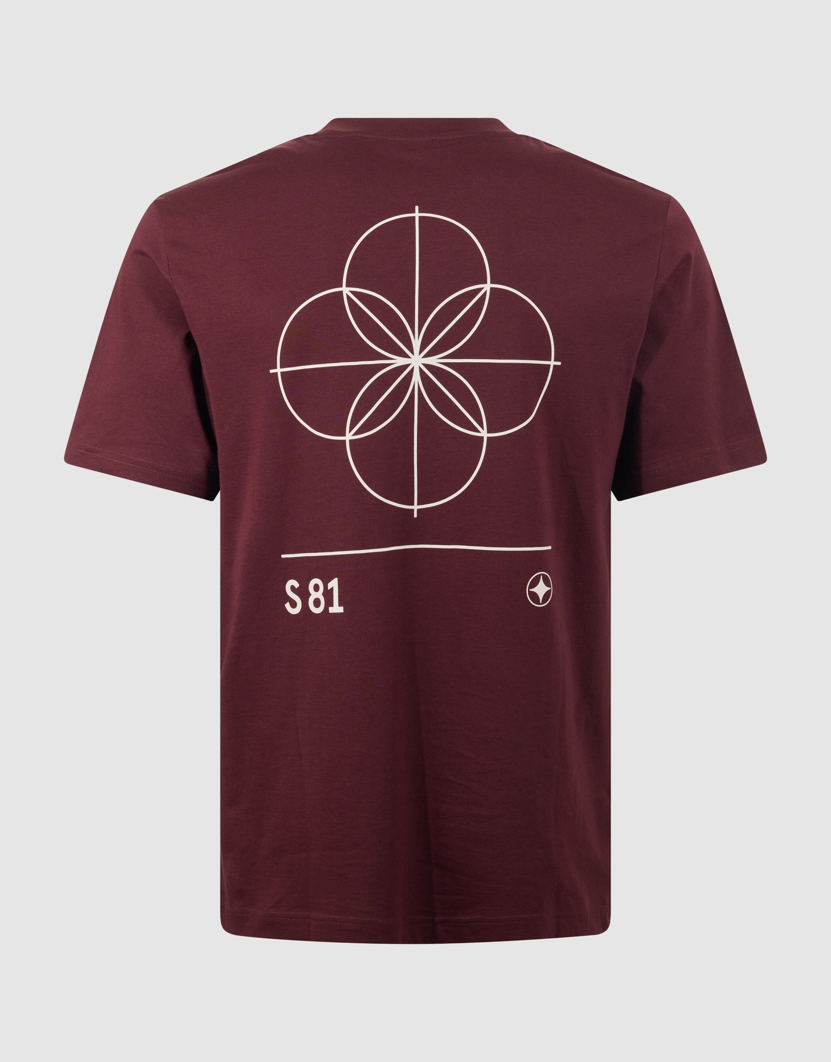 Geometry Artwork T-Shirt Dunkelrot SHOEBY MEN