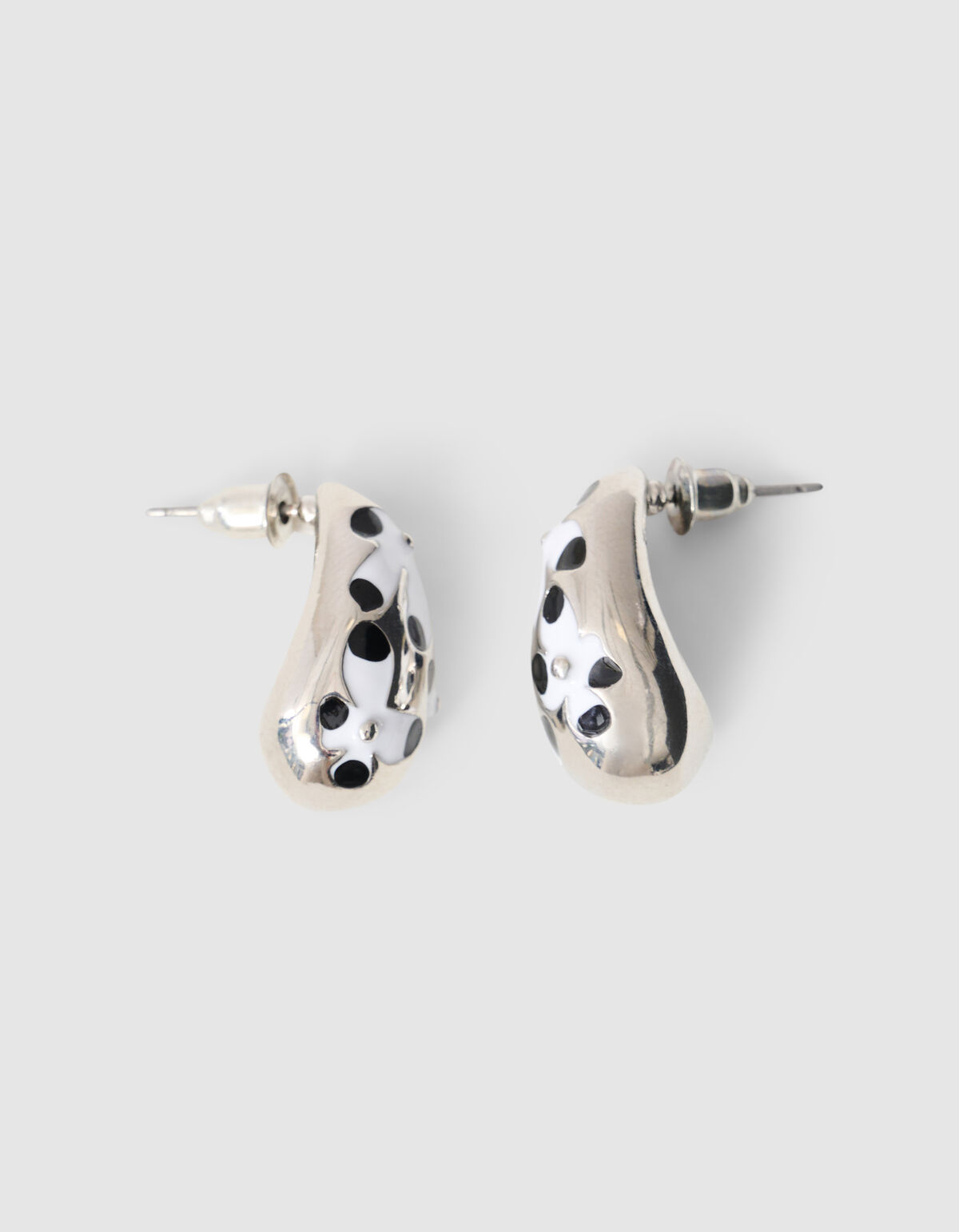 Tropfen-Ohrringe Silber SHOEBY ACCESSOIRES