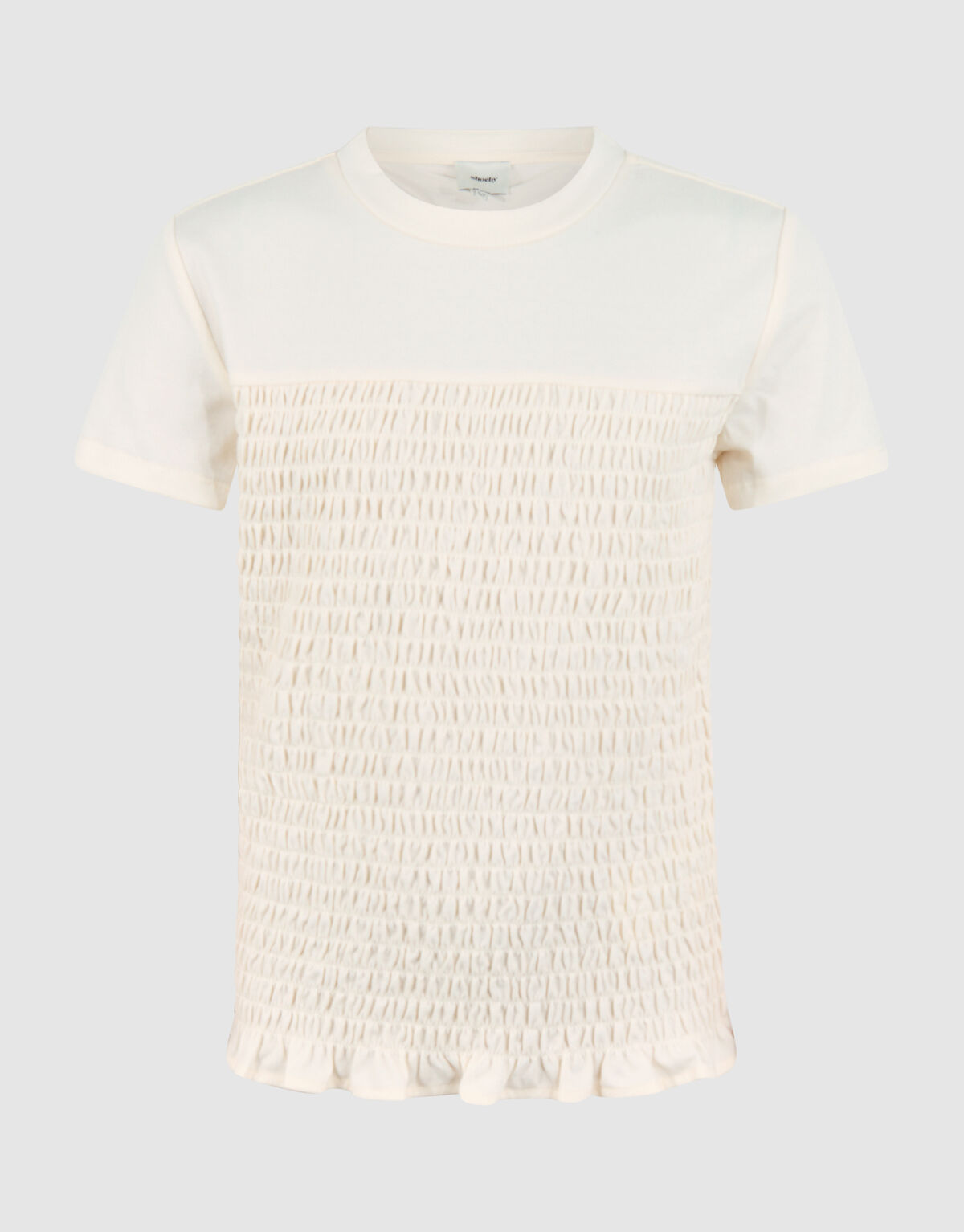 Strukturiertes T-shirt Off White SHOEBY GIRLS