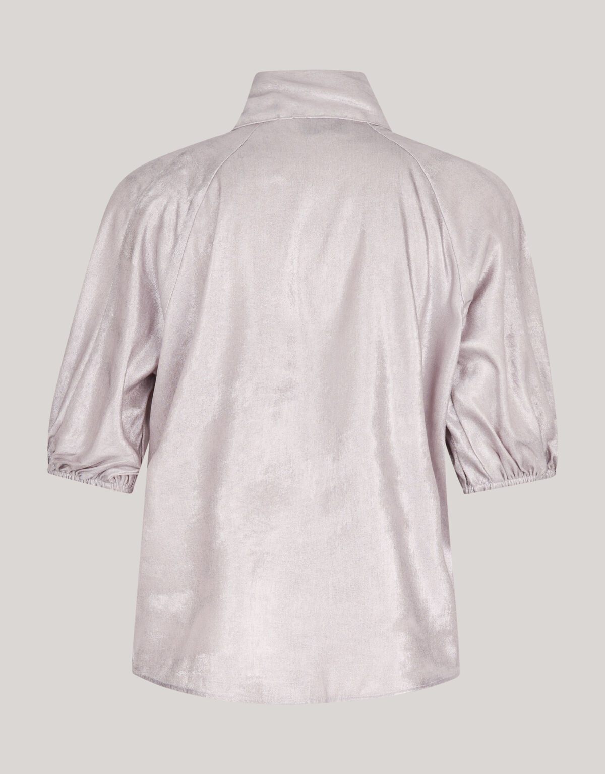 Metallic Denim Blouse Zilver SHOEBY WOMEN