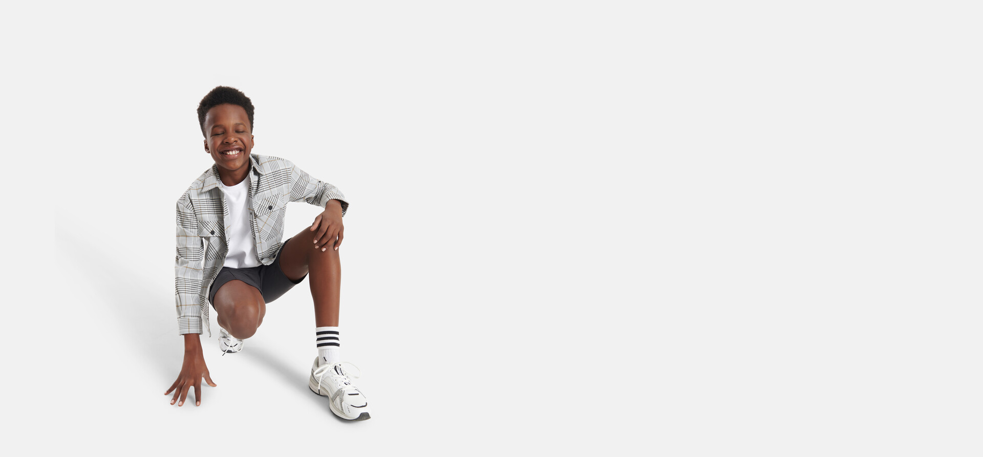 Kariertes Overshirt Grau SHOEBY BOYS