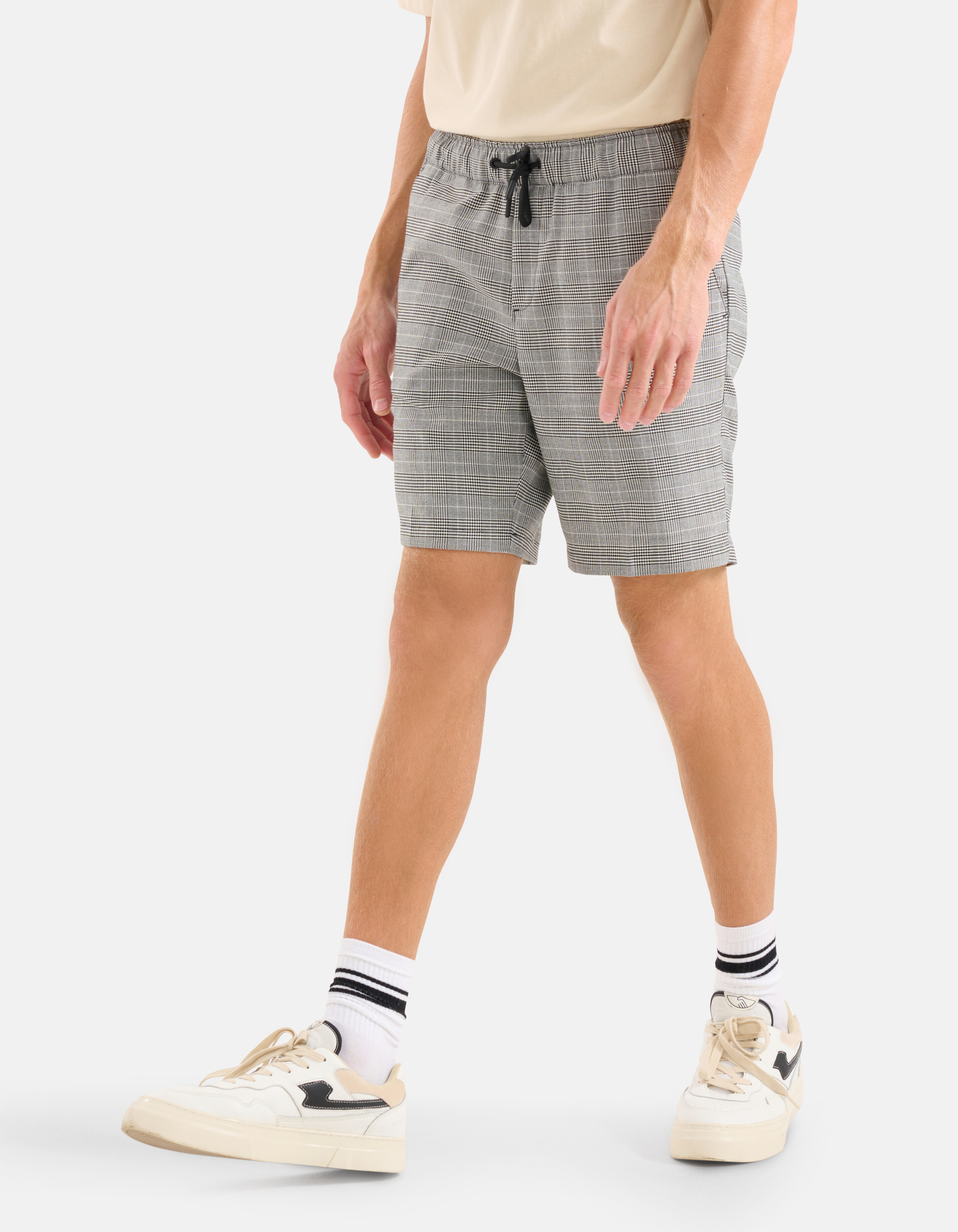 Karierte Shorts hellgrau SHOEBY MEN