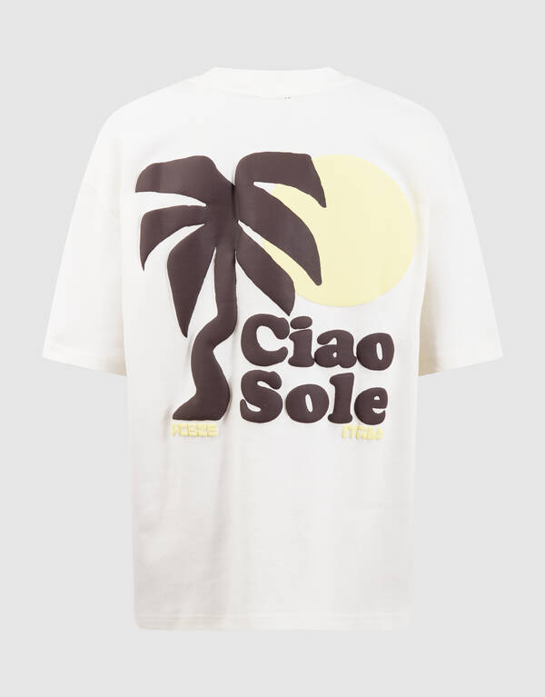 Palm Artwork T-Shirt Gebrochen Wei&szlig; SHOEBY BOYS