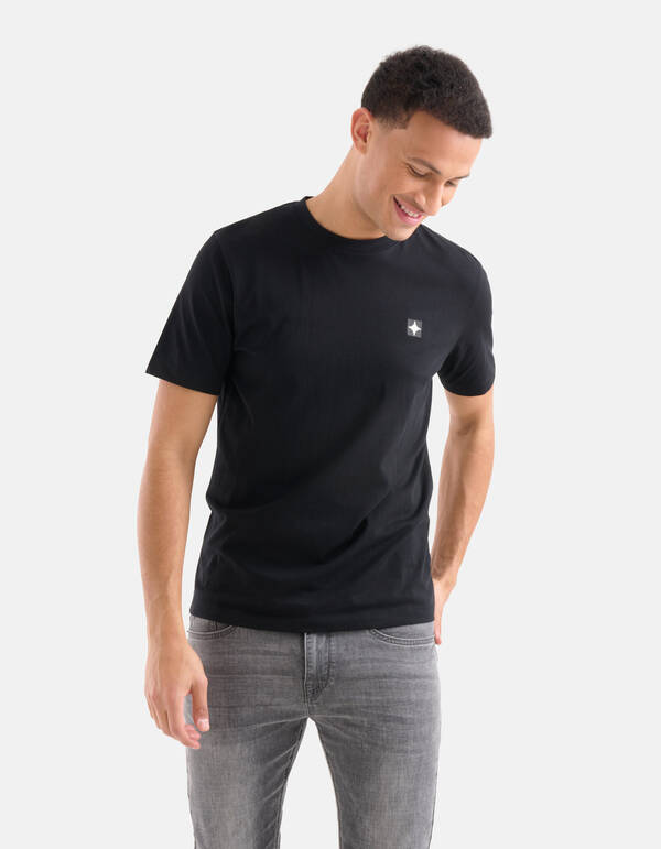 Glitzer-T-Shirt Schwarz SHOEBY MEN