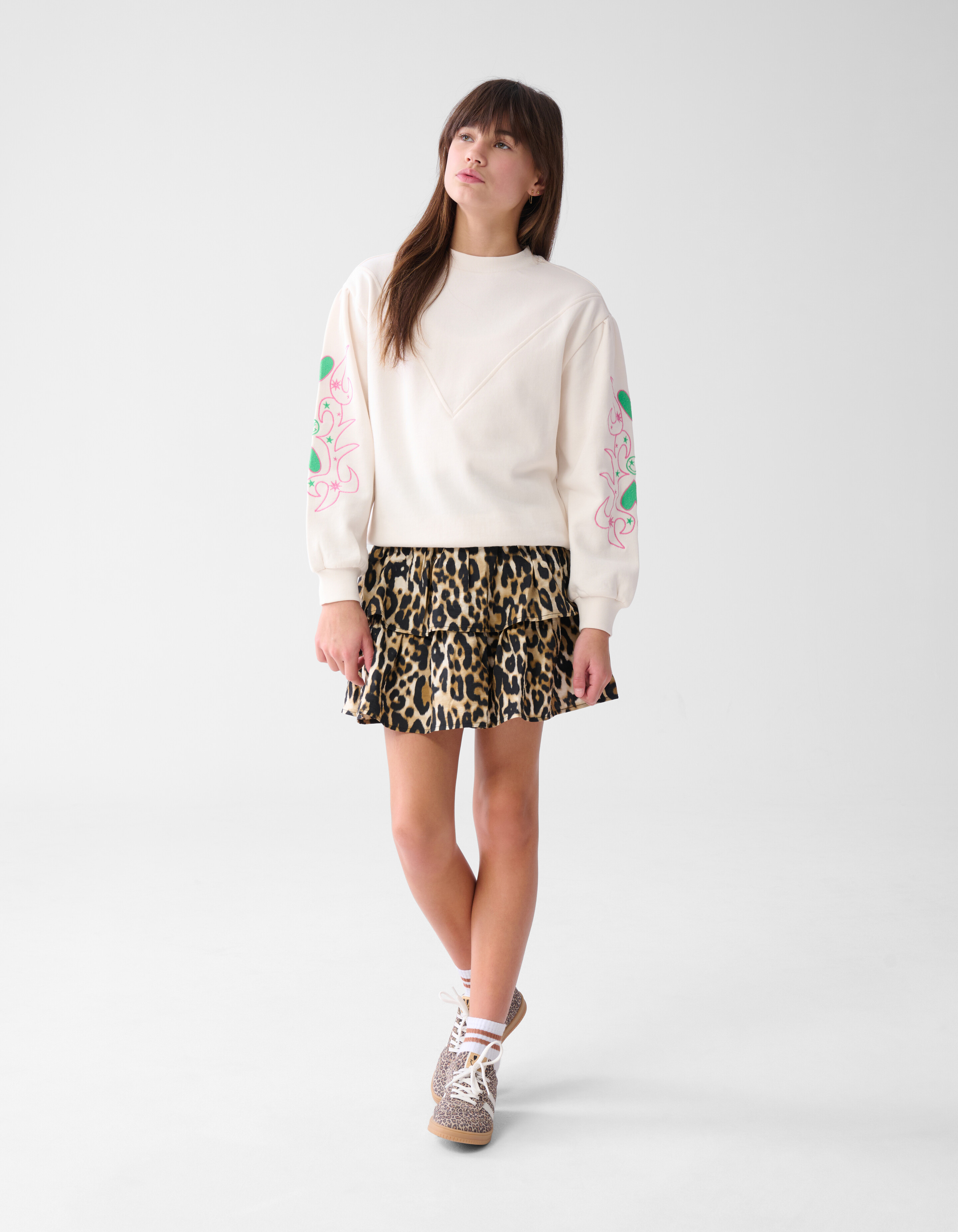 Bedruckter Leoparden-Rock Braun SHOEBY GIRLS