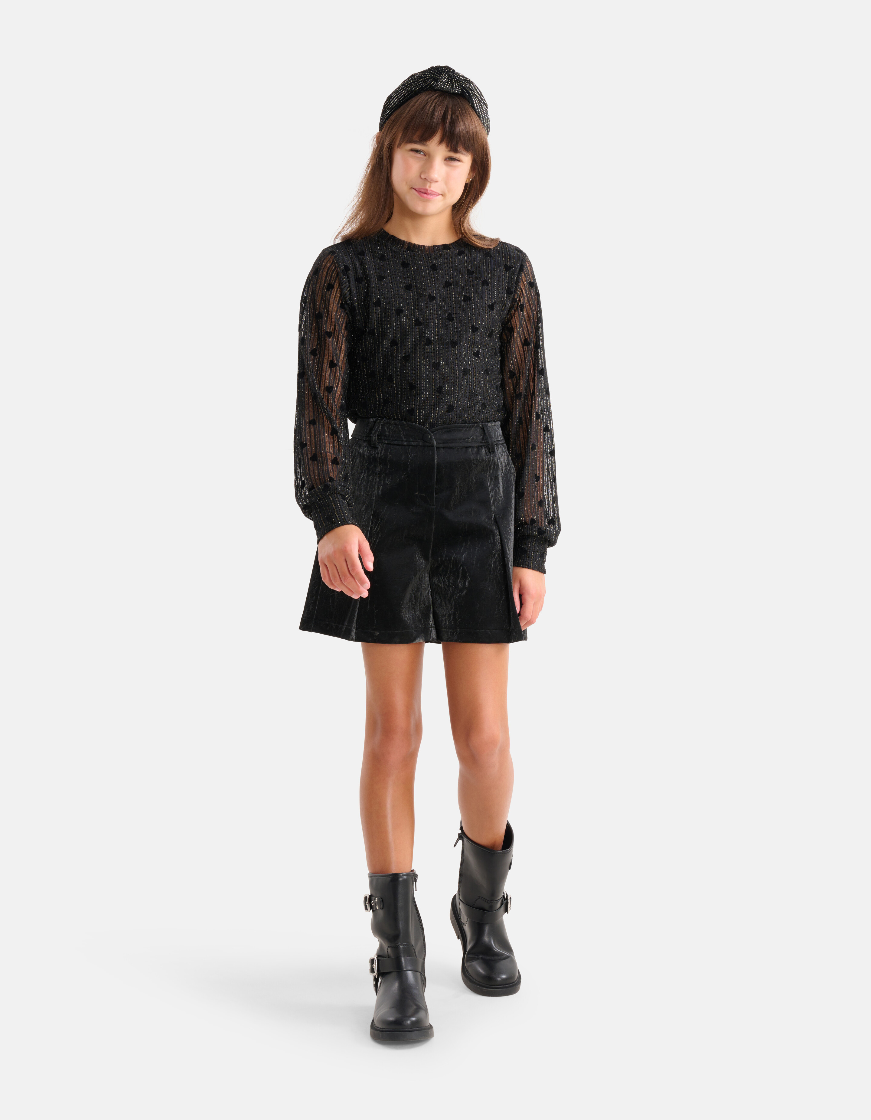 Mesh Top Schwarz SHOEBY GIRLS