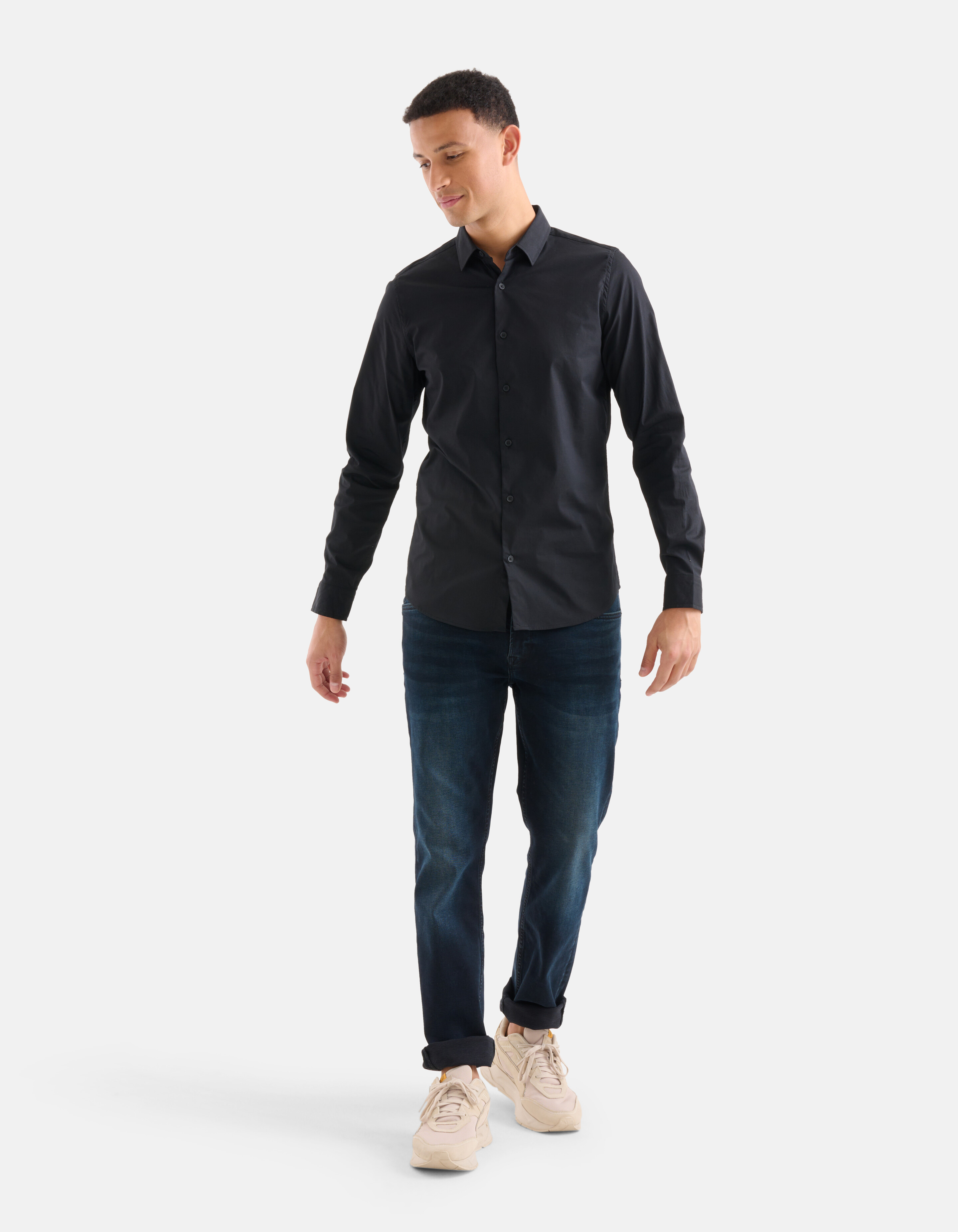 Diagonales Hemd Schwarz SHOEBY MEN
