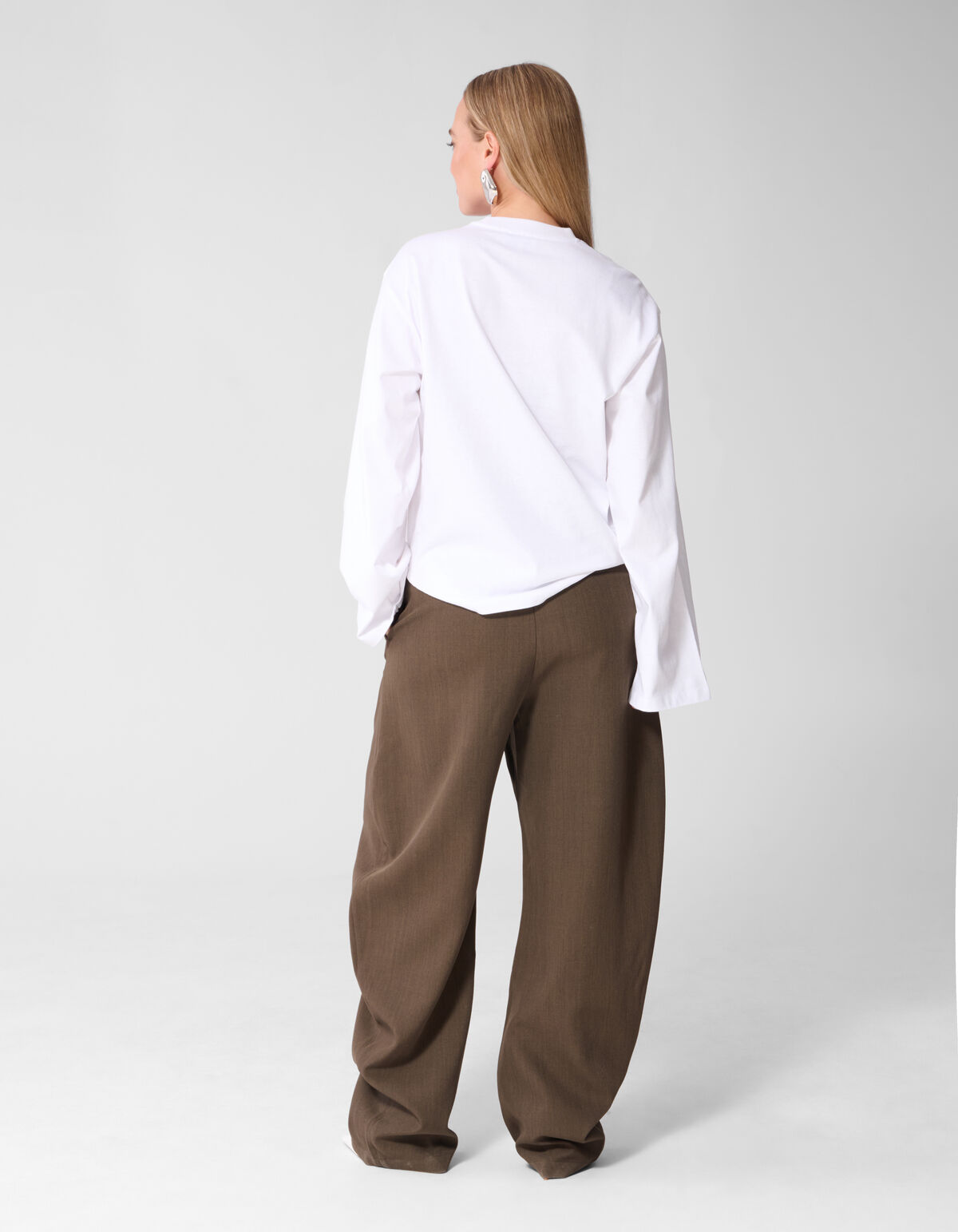 Magazine Artwork Longsleeve Wei&szlig; SHOEBY WOMEN
