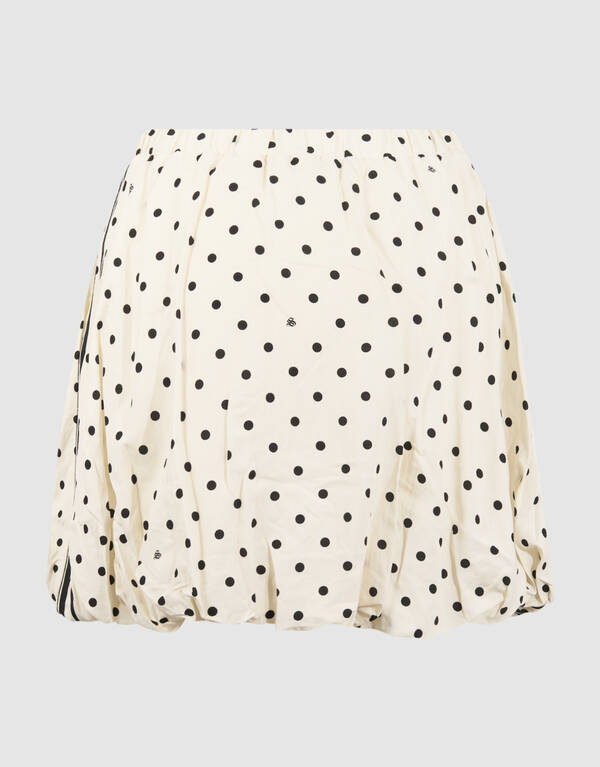 Polkadot Minirock Gebrochenes Wei&szlig; SHOEBY WOMEN