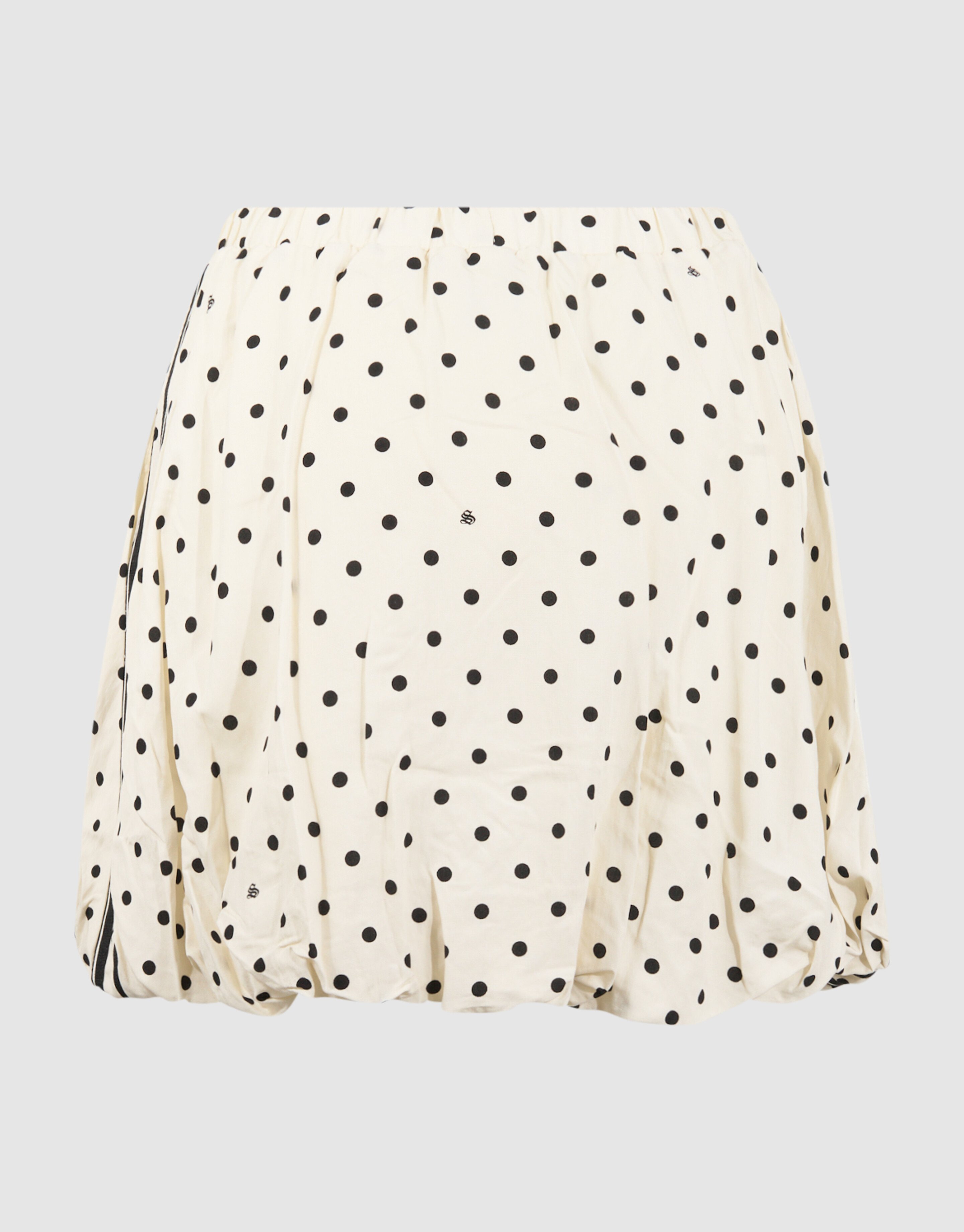 Polkadot Minirock Gebrochenes Wei&szlig; SHOEBY WOMEN