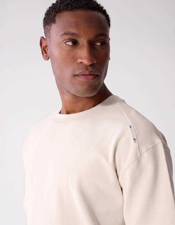 Basic-T-Shirt mit Aufdruck Beige SHOEBY MEN