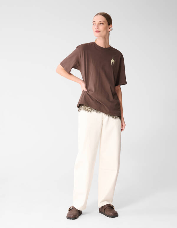 Pepper Artwork T-Shirt Braun SHOEBY WOMEN