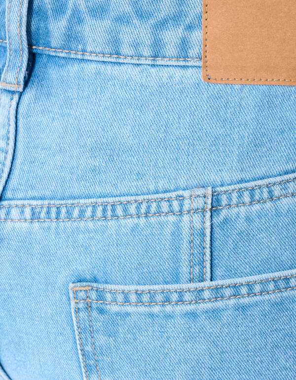 Faltenhose Baggy Fit Jeans Hellblau SHOEBY WOMEN