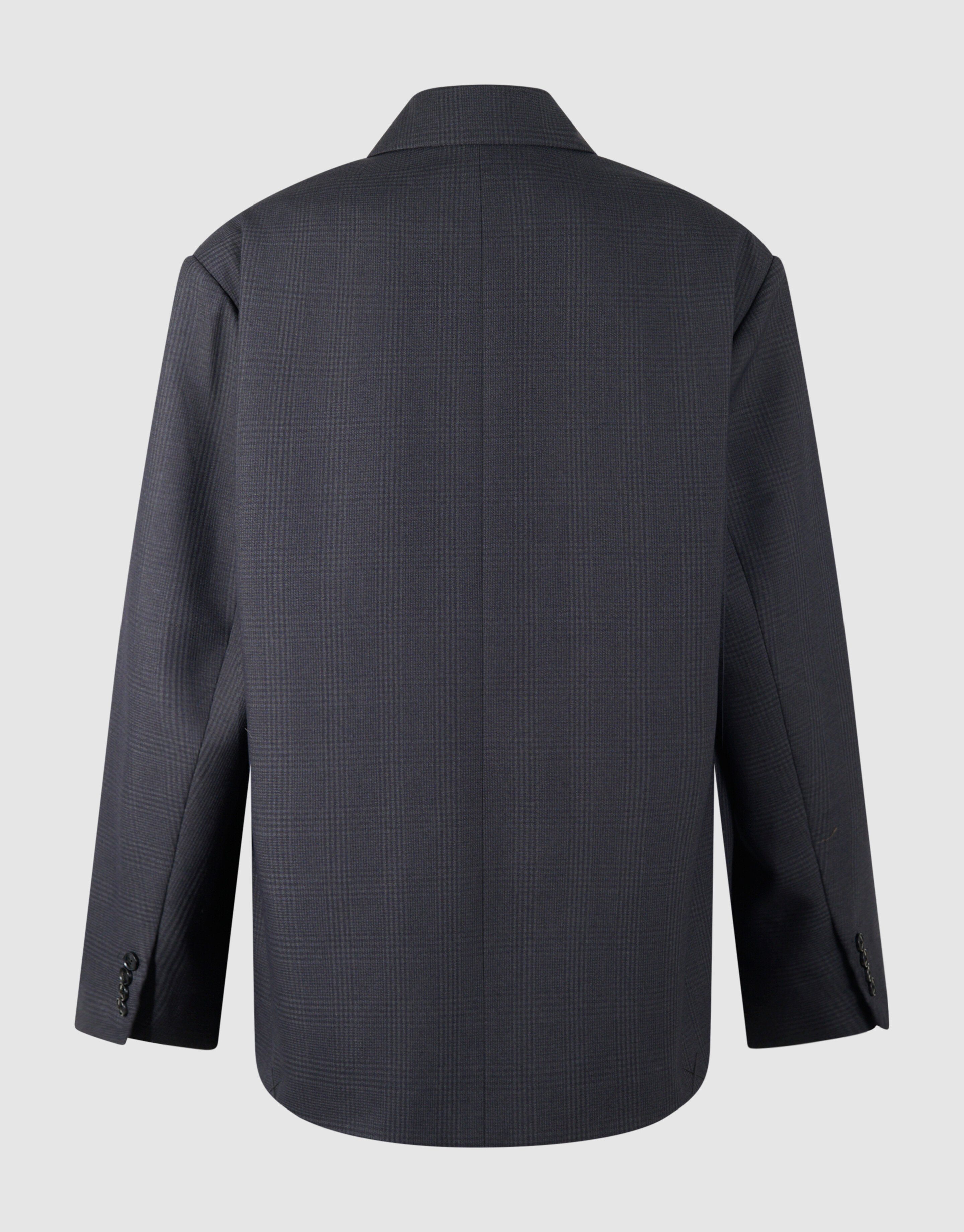 Oversized Karo-Blazer Dunkelgrau SHOEBY WOMEN