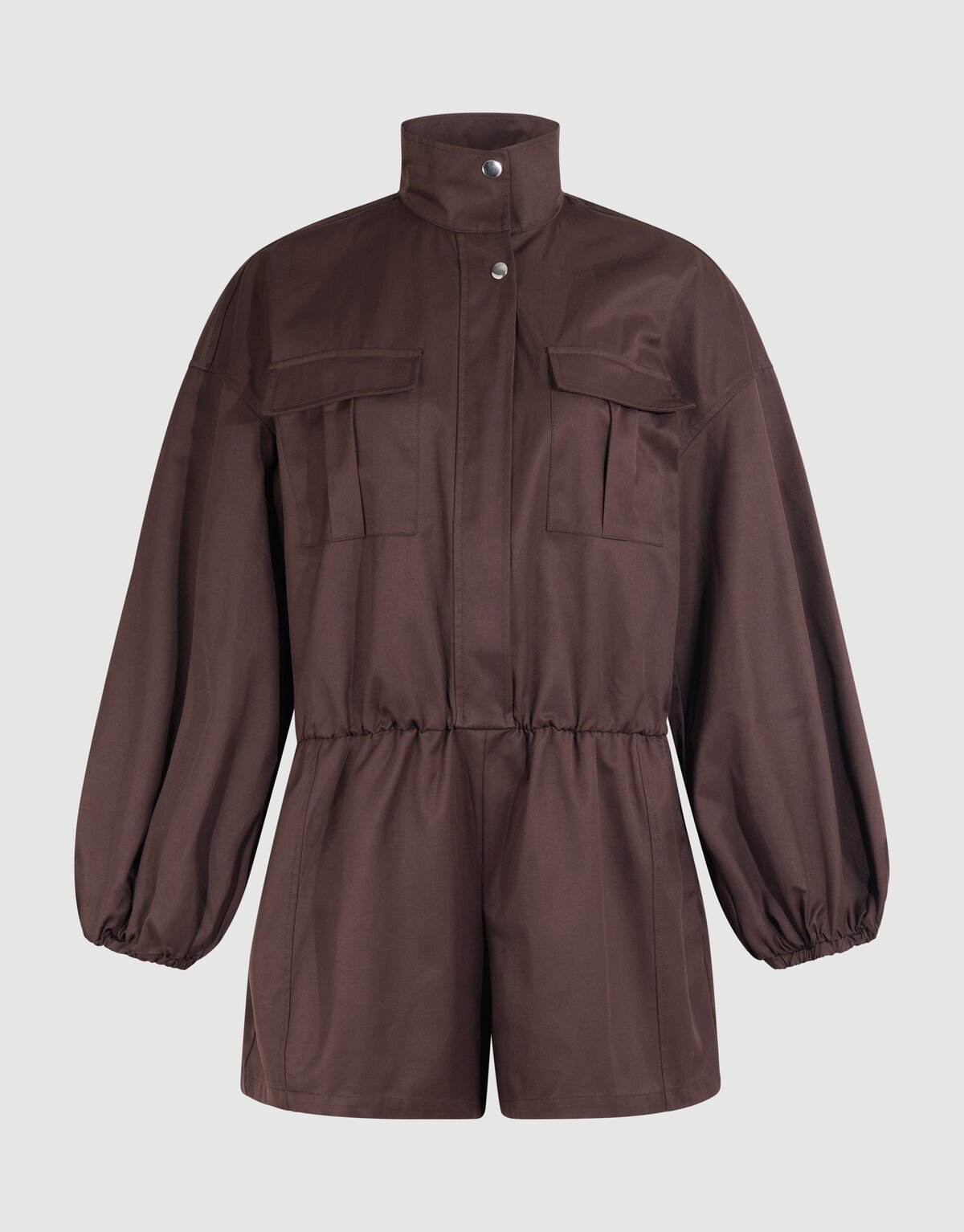 Satin-Jumpsuit in Dunkelbraun SHOEBY WOMEN