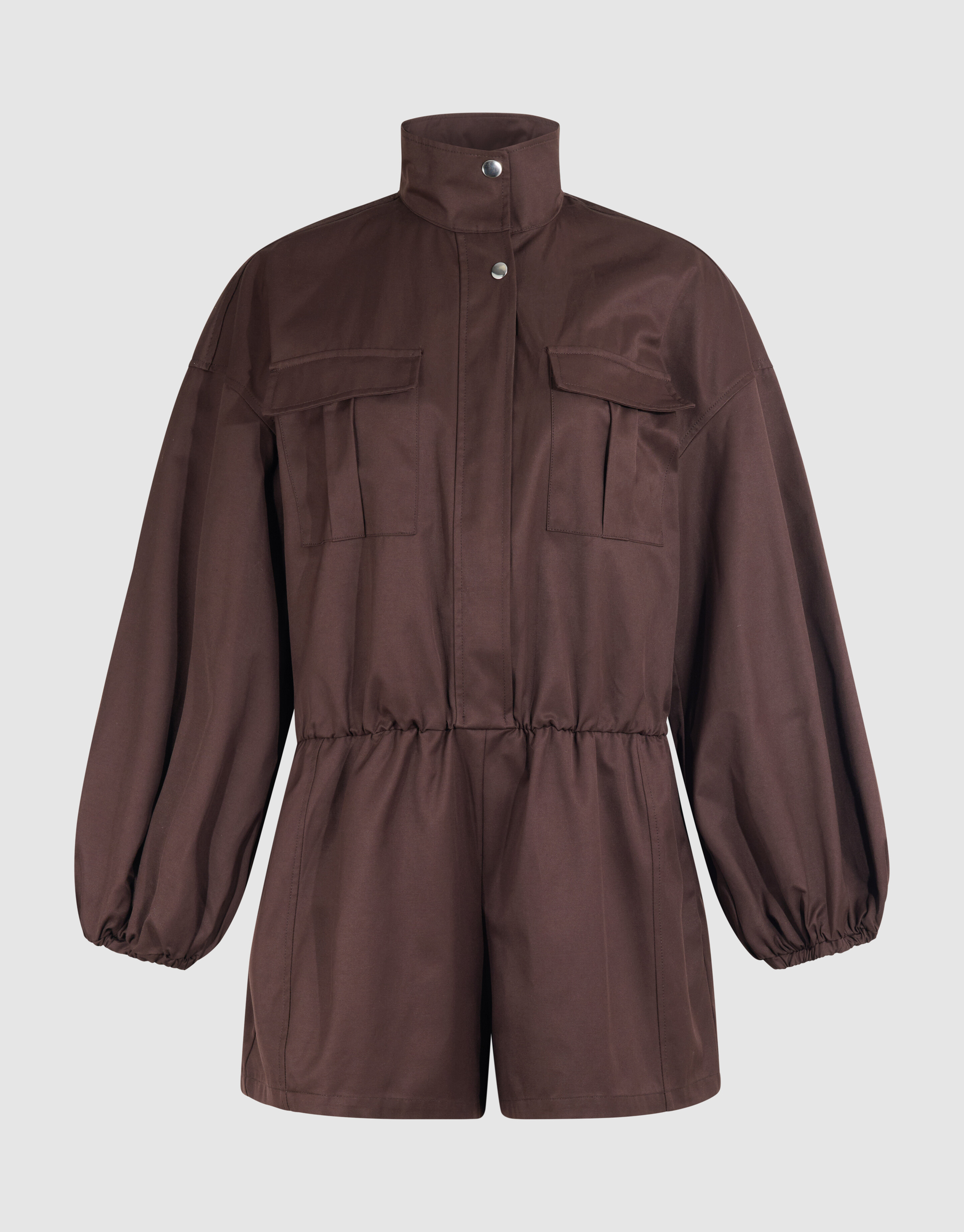 Satin-Jumpsuit in Dunkelbraun SHOEBY WOMEN