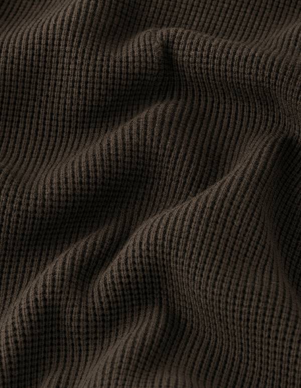 Geflochtenes Strick-Polo dunkelbraun SHOEBY MEN