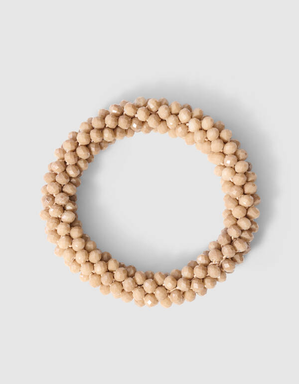 Perlen-Haargummi Beige SHOEBY ACCESSOIRES