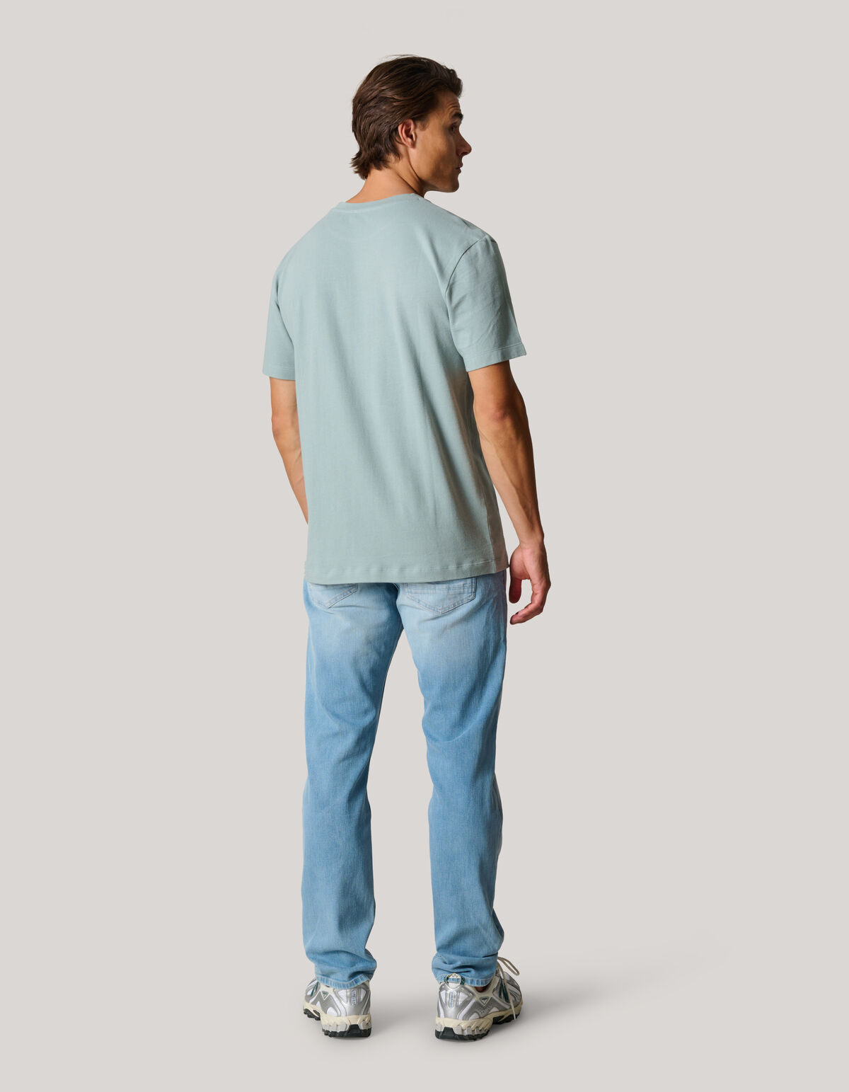 Gebürstetes T-shirt Grau SHOEBY MEN