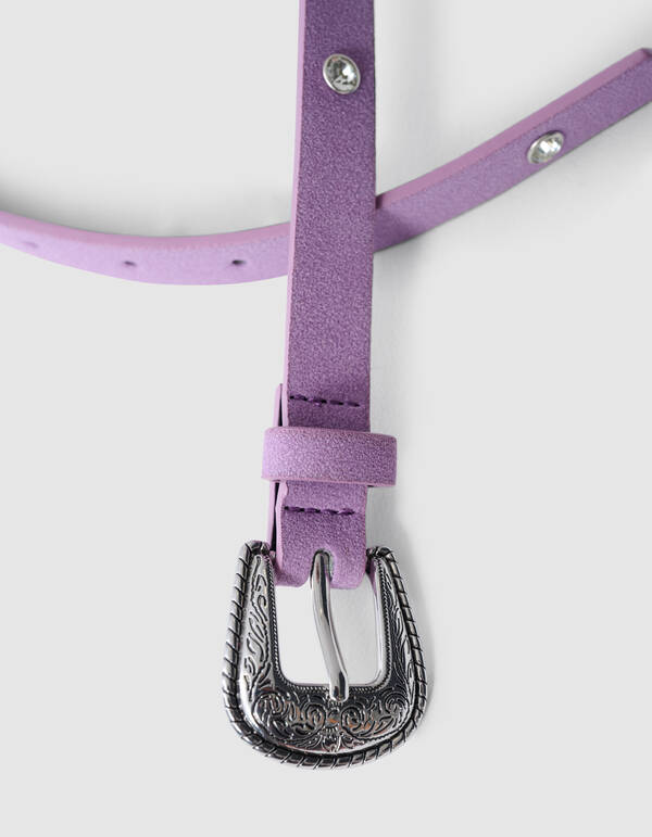 Strassgürtel Lila SHOEBY ACCESSOIRES