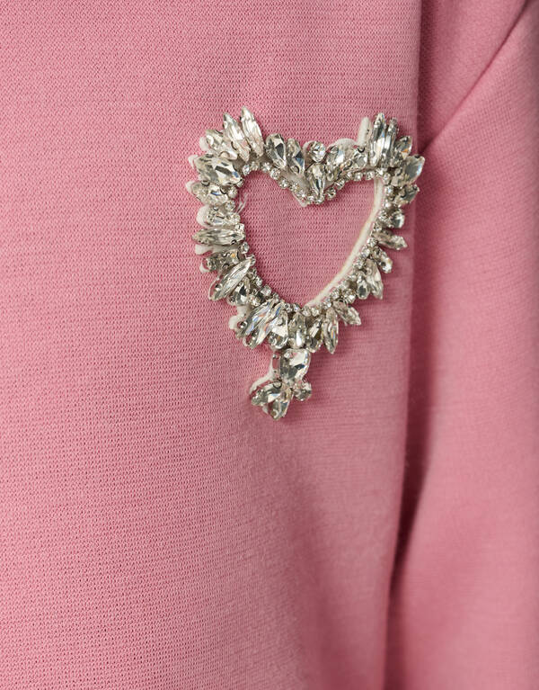 Herzförmiges Sweatshirtkleid Rosa SHOEBY GIRLS