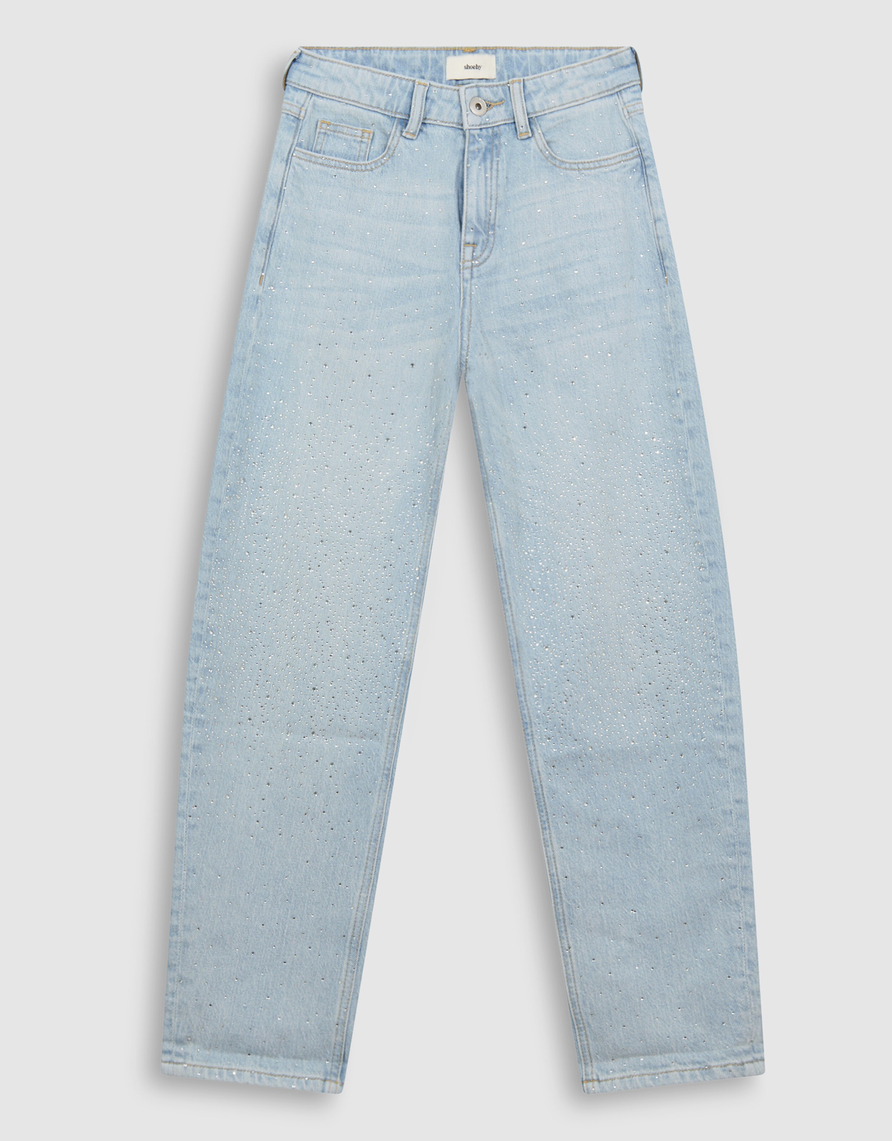 Strass Barrel Fit Jeans Bleached SHOEBY GIRLS