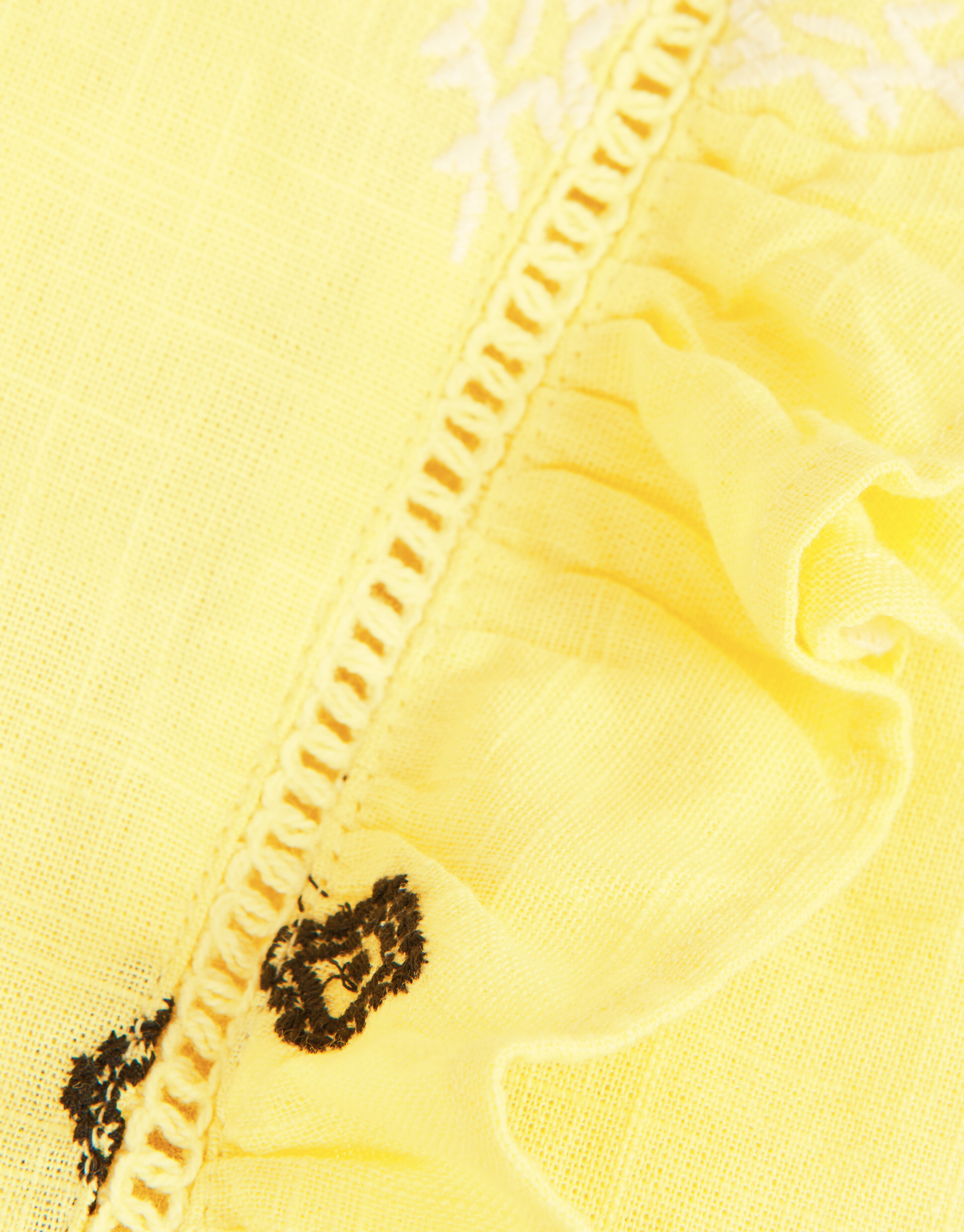 Bluse mit Stickerei Gelb SHOEBY GIRLS
