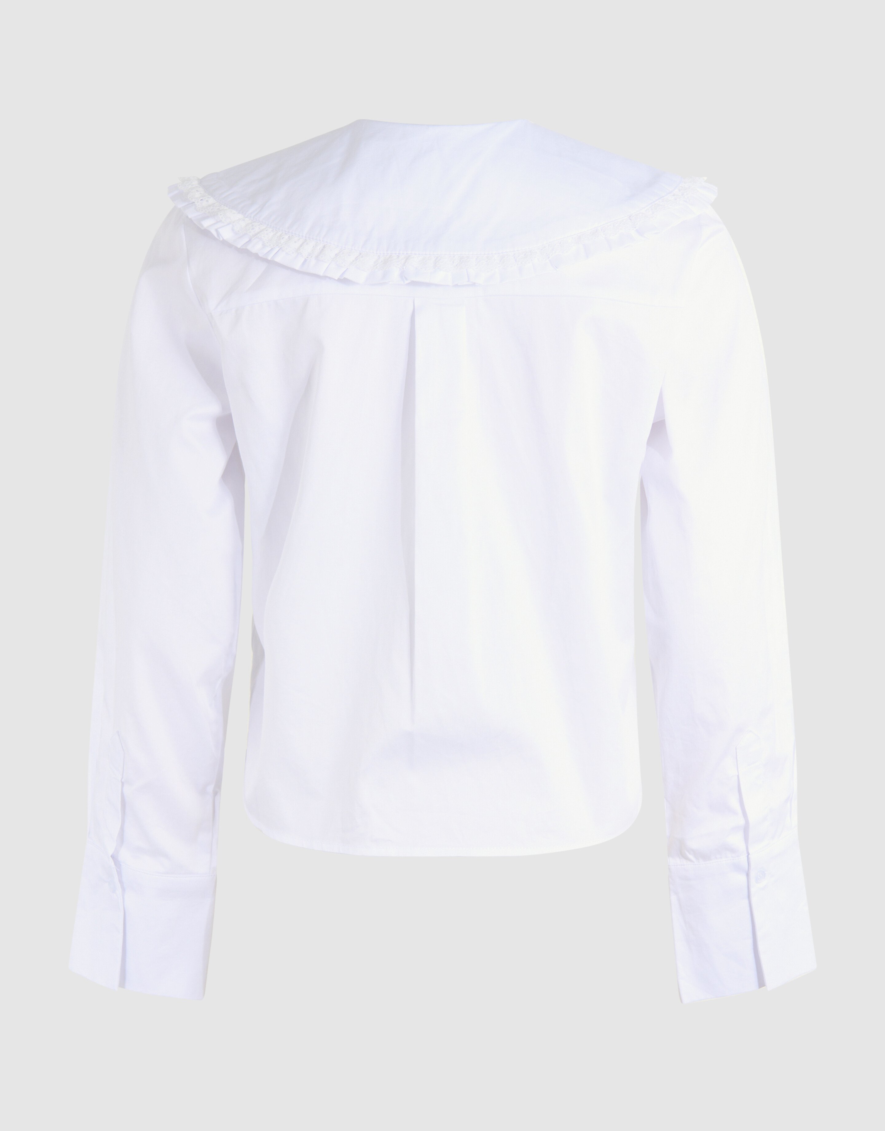 Bluse mit großem Kragen Weiß SHOEBY WOMEN