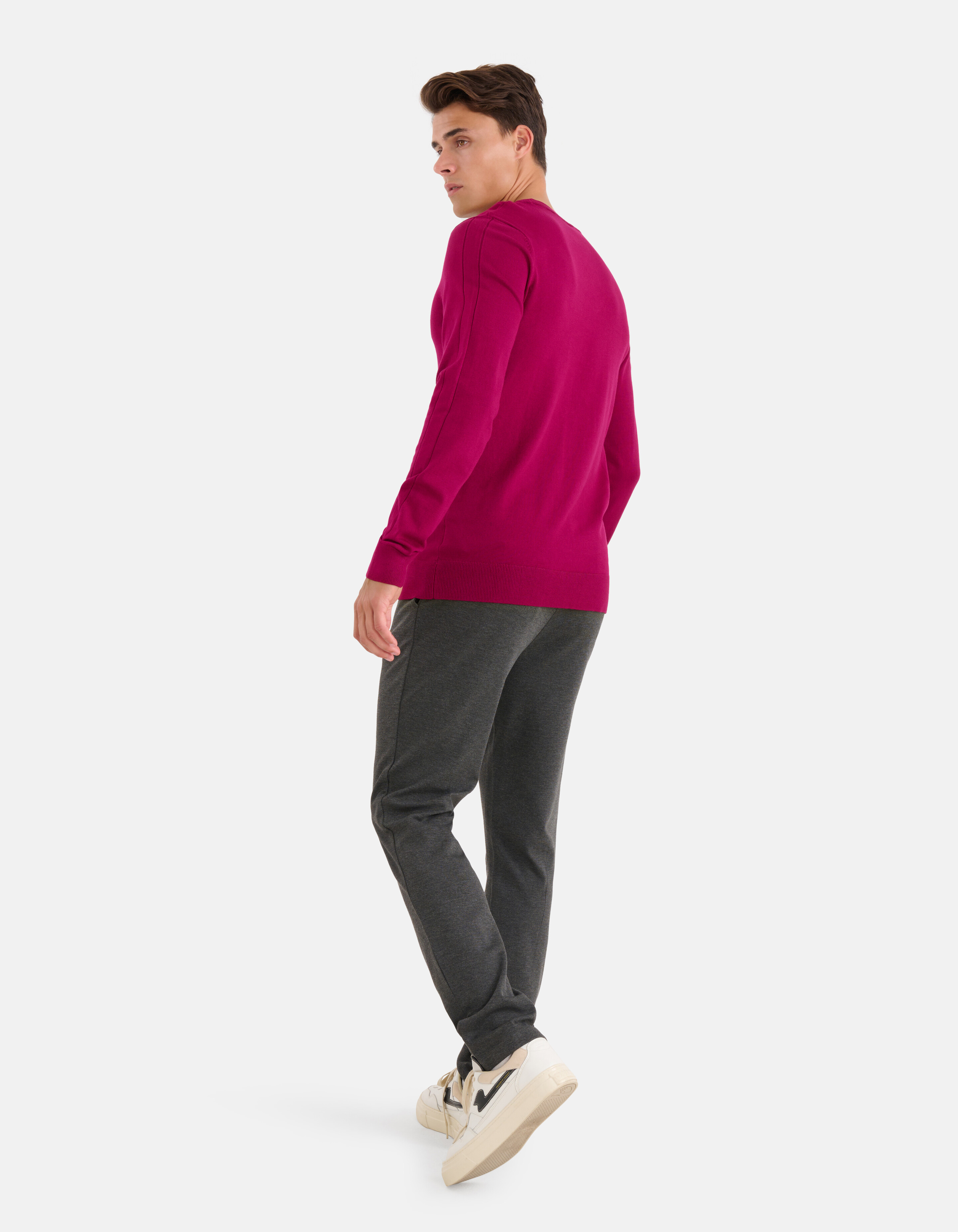 Pullover mit Rundhalsausschnitt Lila SHOEBY MEN
