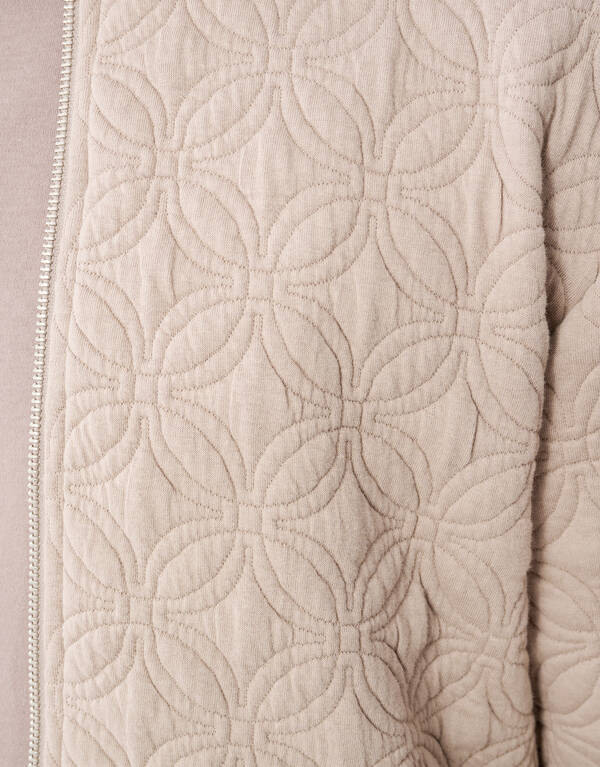 Stickerei Sweat Bomberjacke Hellbraun SHOEBY MEN