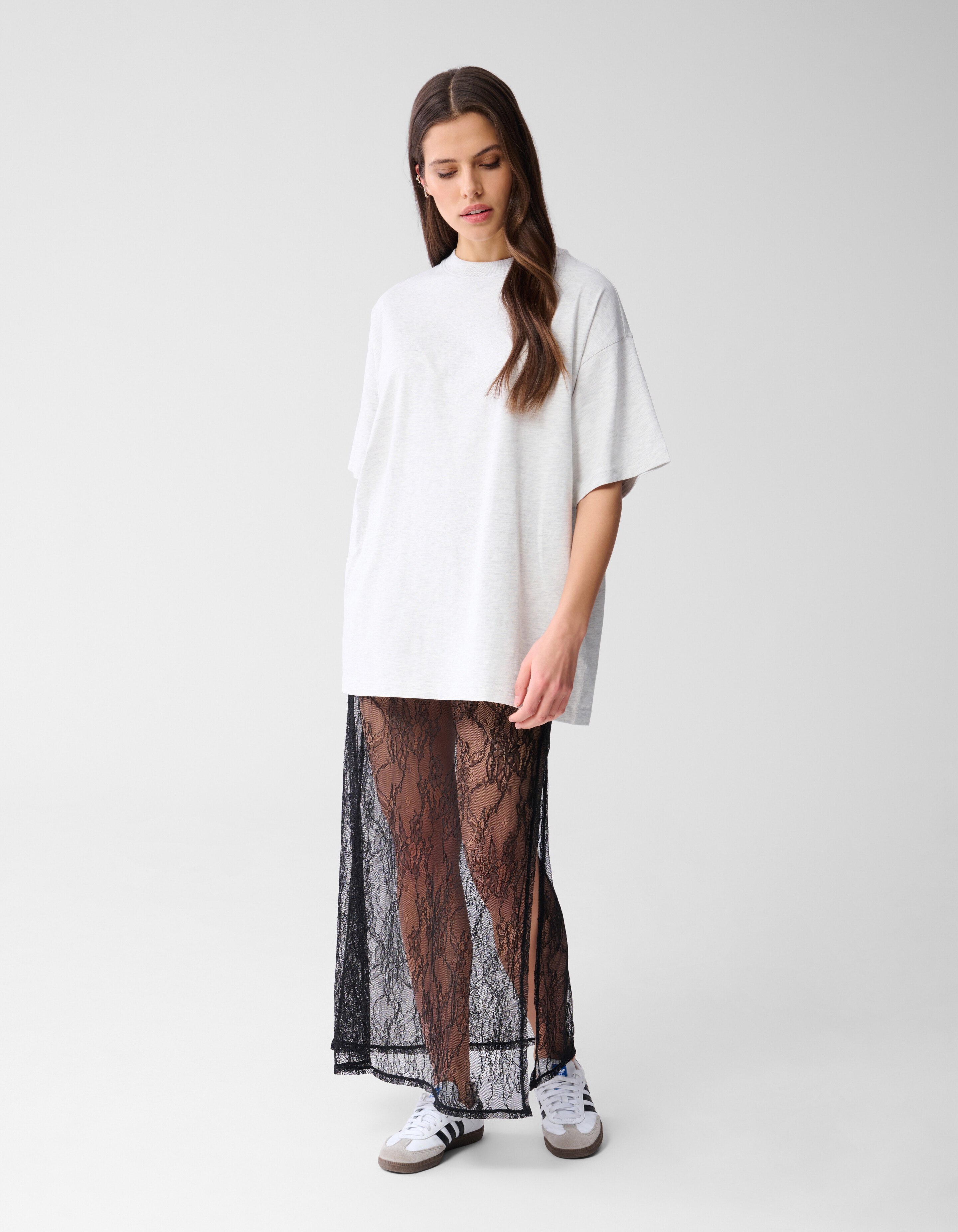 Übergroßes T-shirt Hellgrau von Monica SHOEBY WOMEN