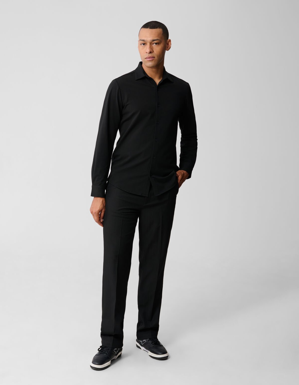 Jersey-T-Shirt Schwarz SHOEBY MEN