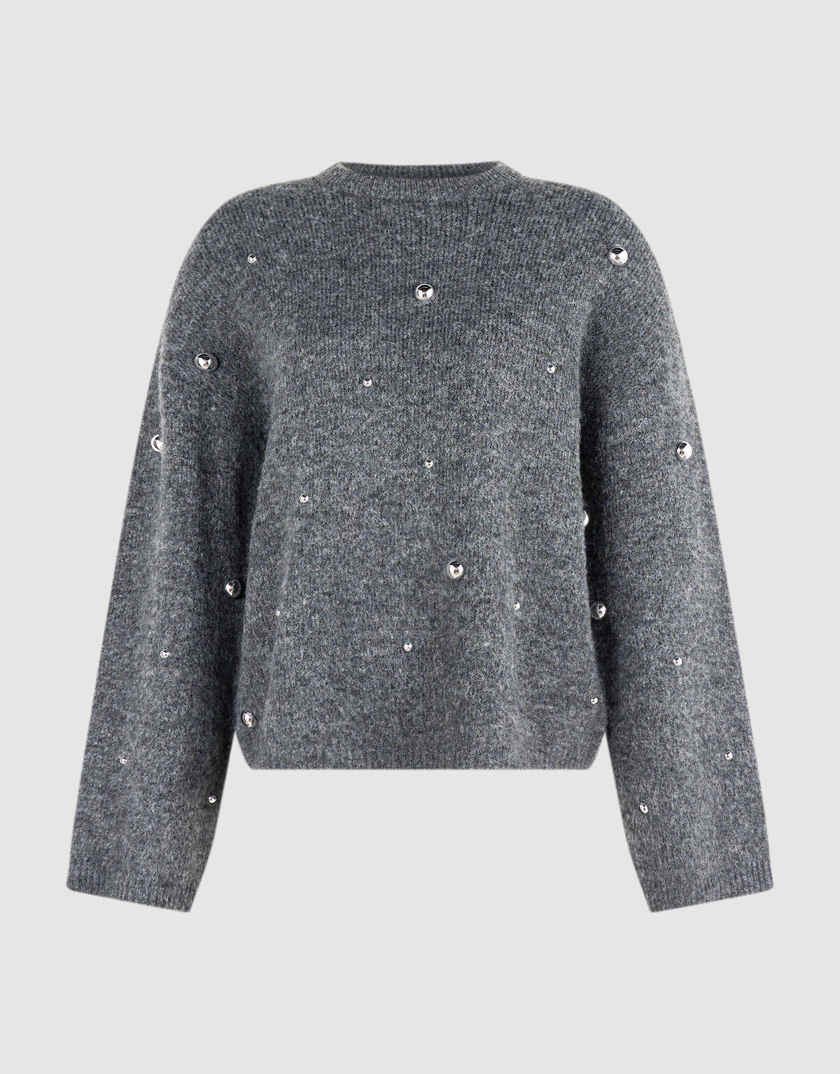Stud Strickpullover grau SHOEBY WOMEN
