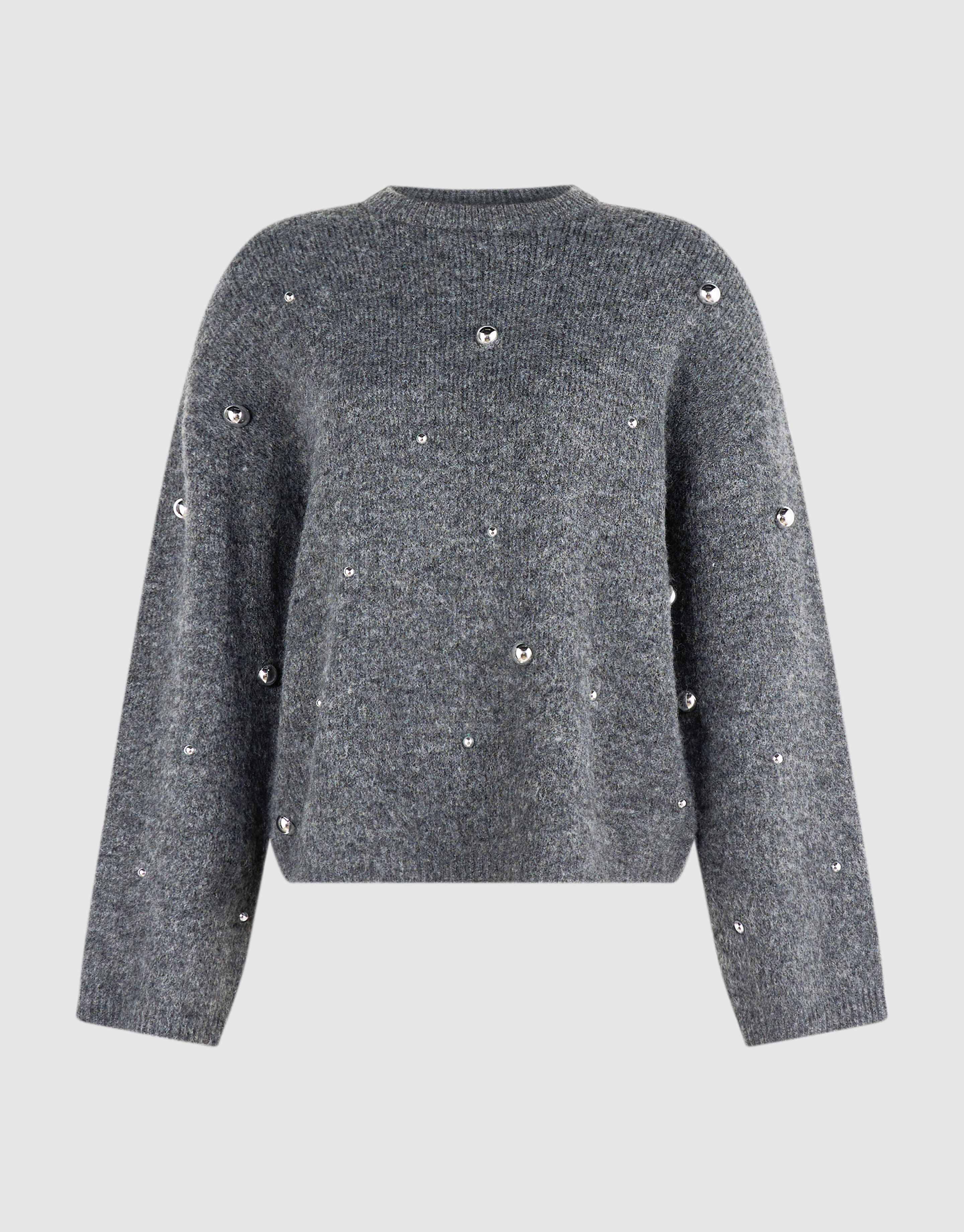 Stud Strickpullover grau SHOEBY WOMEN