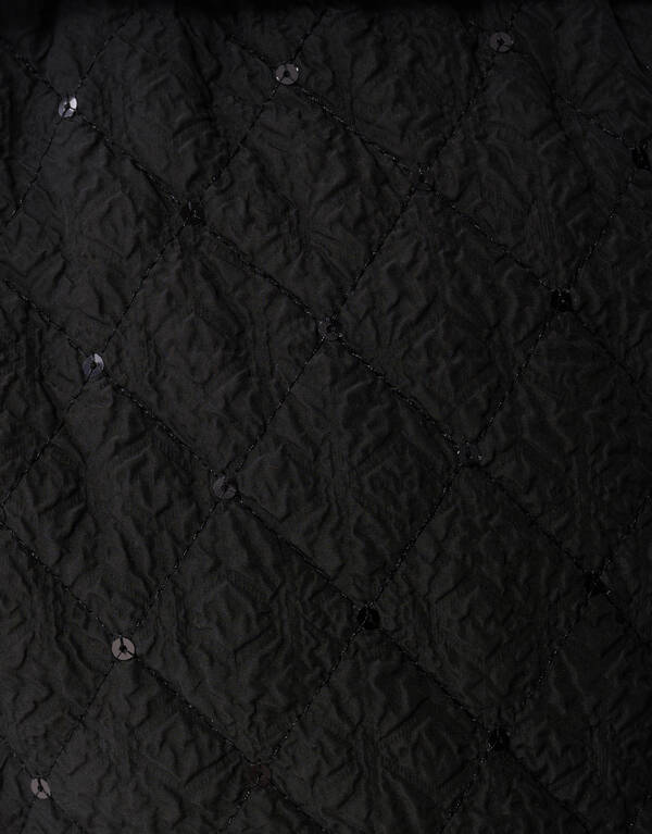 Gequiltete verzierte kurze Jacke schwarz SHOEBY WOMEN