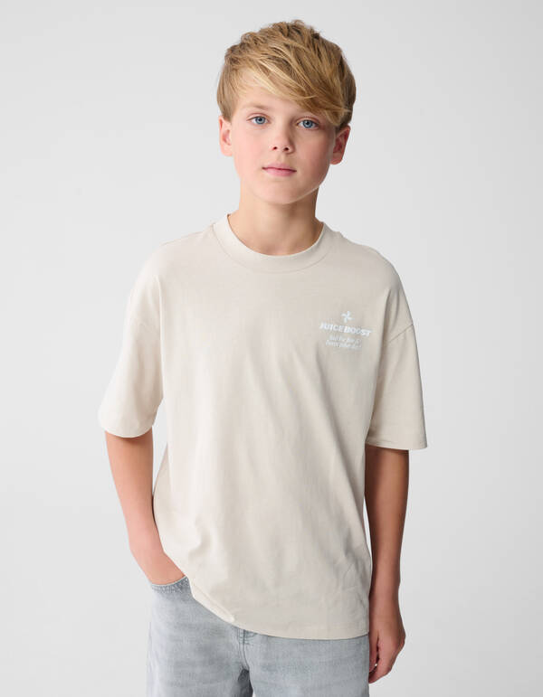 Boost Artwork T-Shirt Beige SHOEBY BOYS