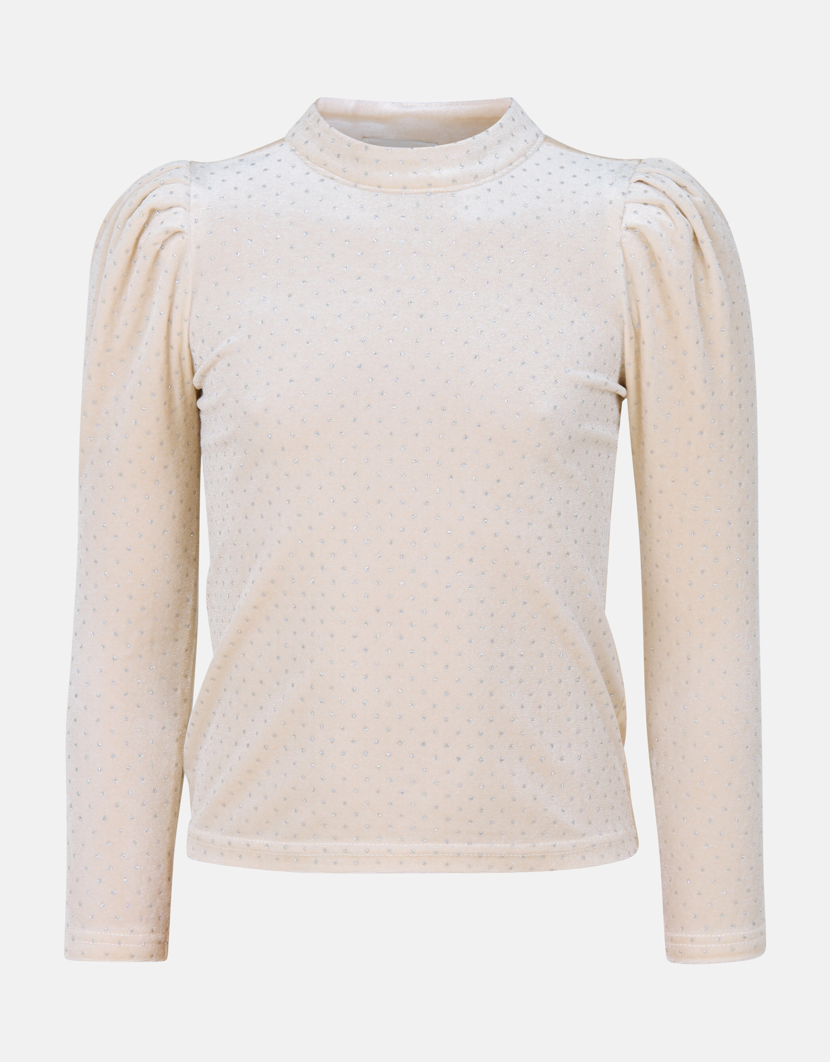 Cremefarbenes Glitzer-Top SHOEBY GIRLS