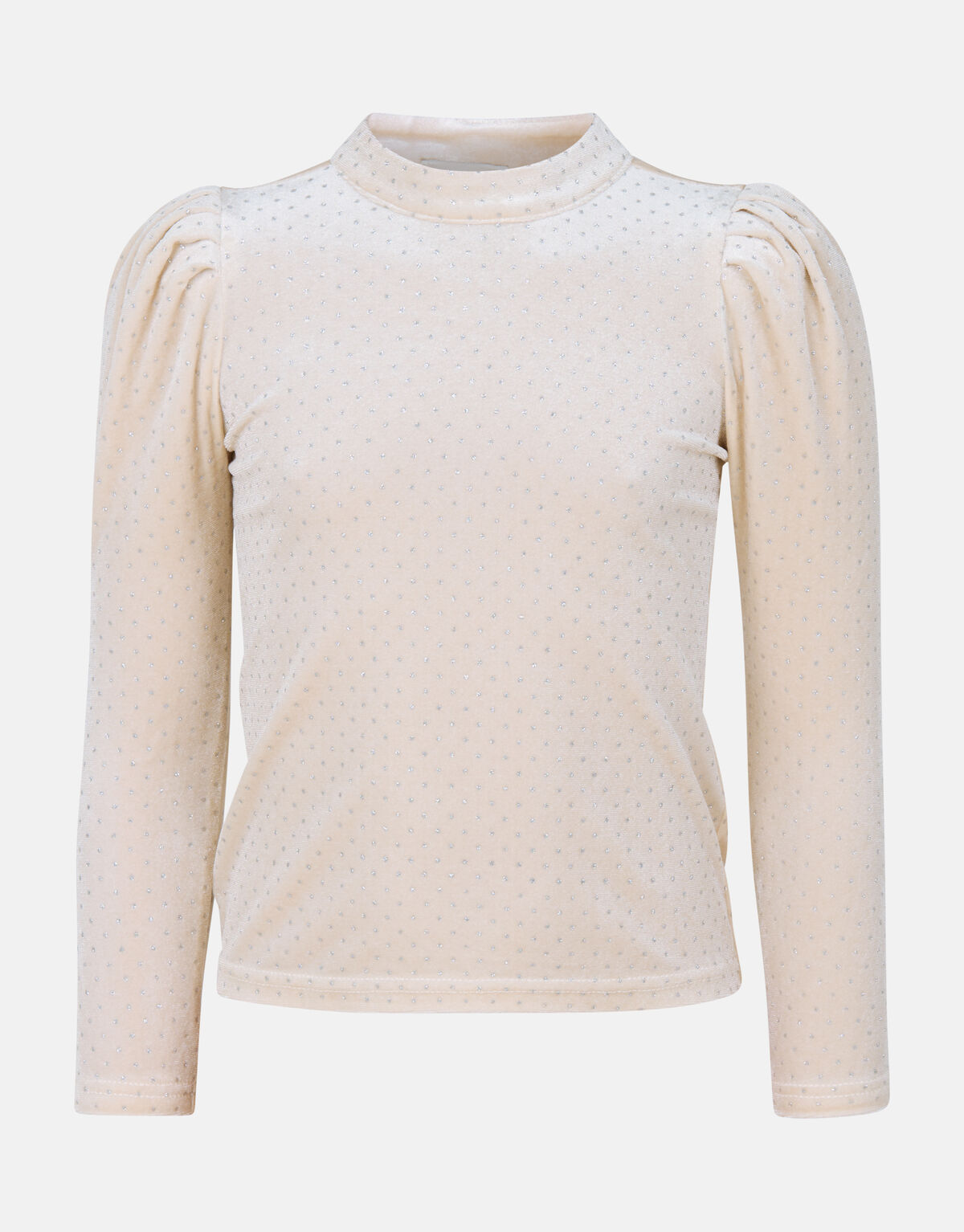 Cremefarbenes Glitzer-Top SHOEBY GIRLS