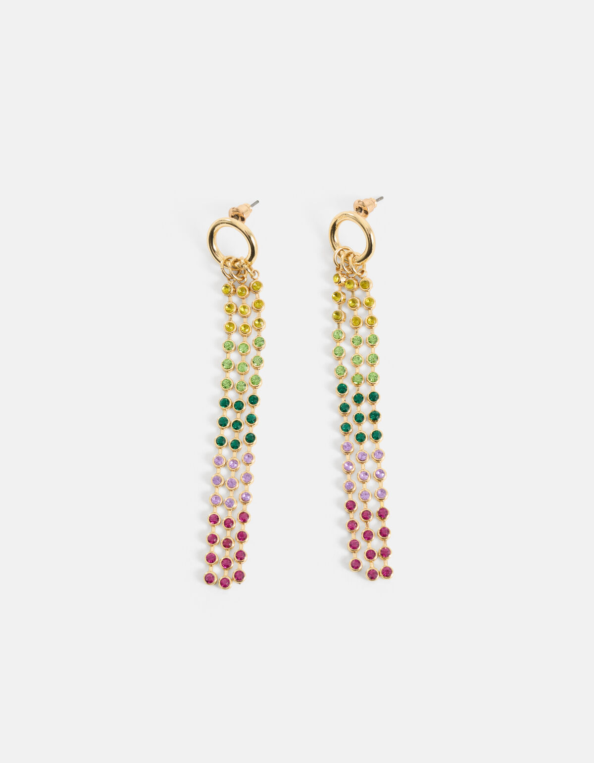 Multistrass-Ohrringe Gold SHOEBY ACCESSOIRES