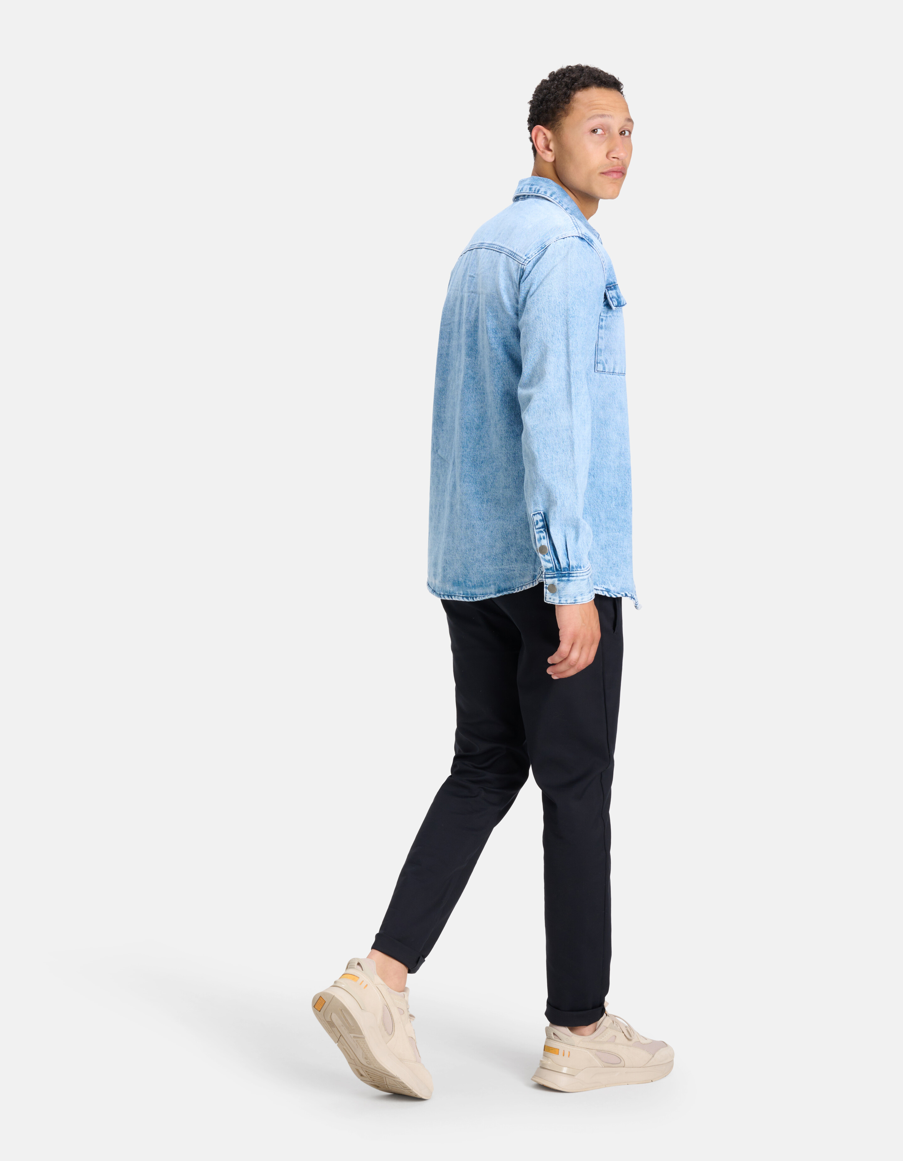 Denim-Hemd Blau SHOEBY MEN