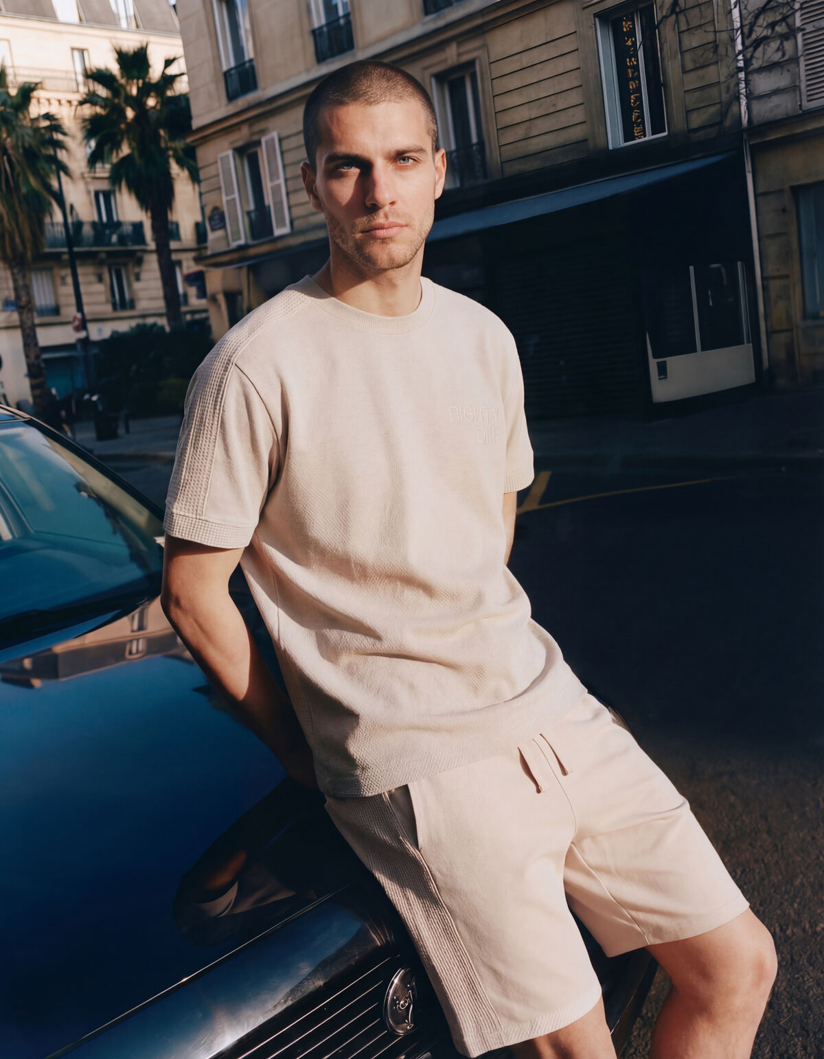 Mesh-T-Shirt Sand SHOEBY MEN