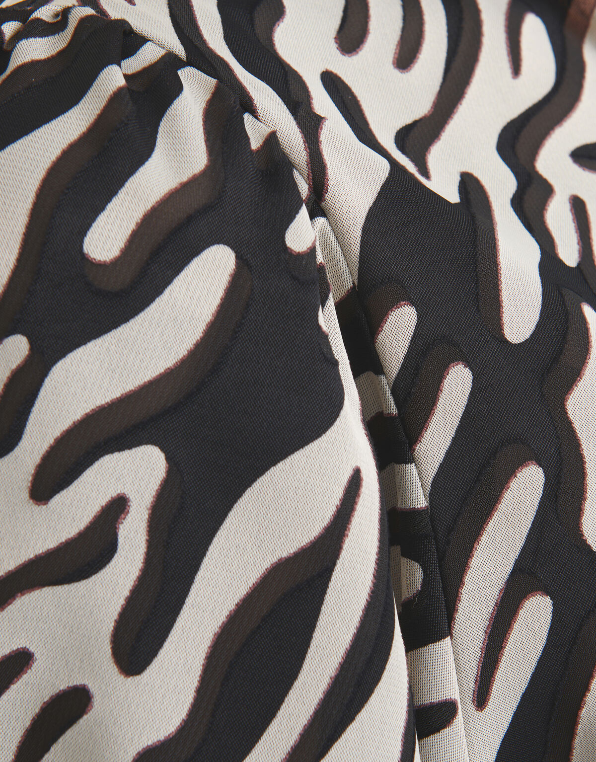 Zebra Burn Out Top Schwarz/Weiß SHOEBY WOMEN