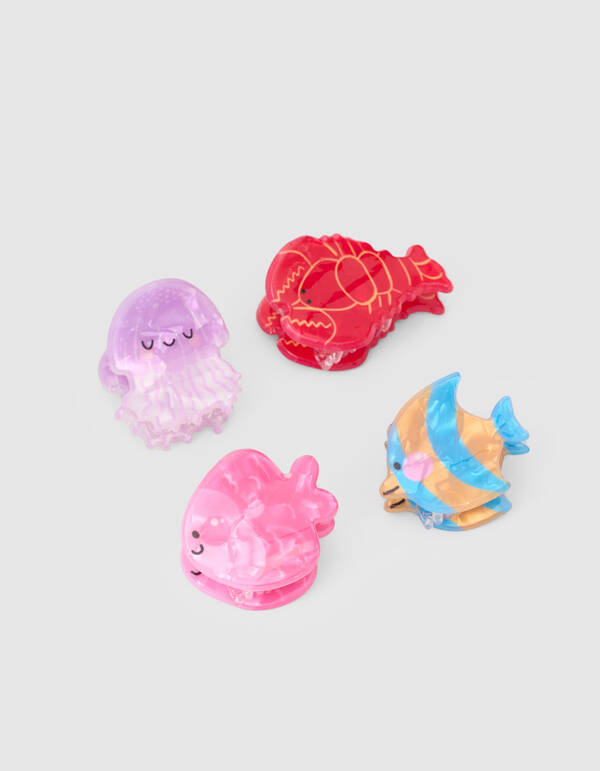 Fish Haarclip Set Rosa SHOEBY ACCESSOIRES