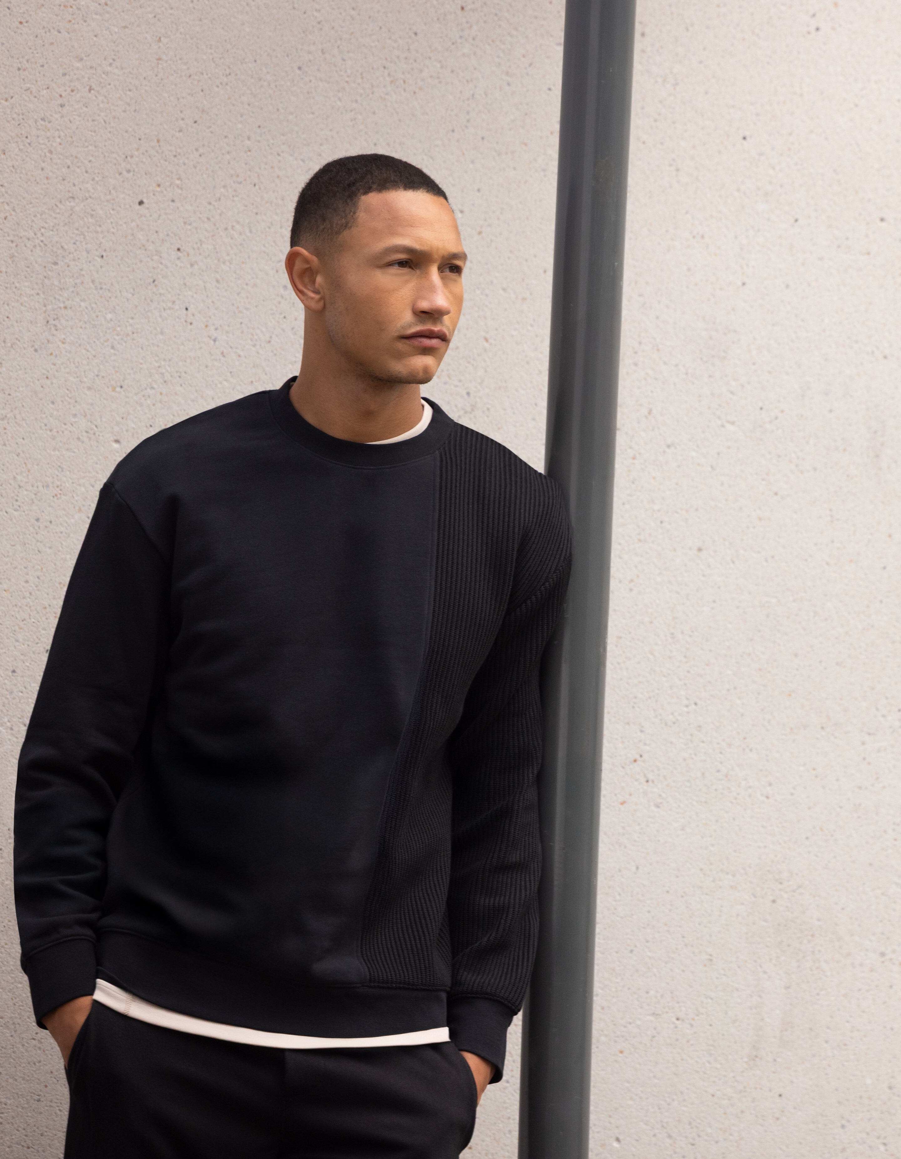 Mixed Sweater Schwarz SHOEBY MEN