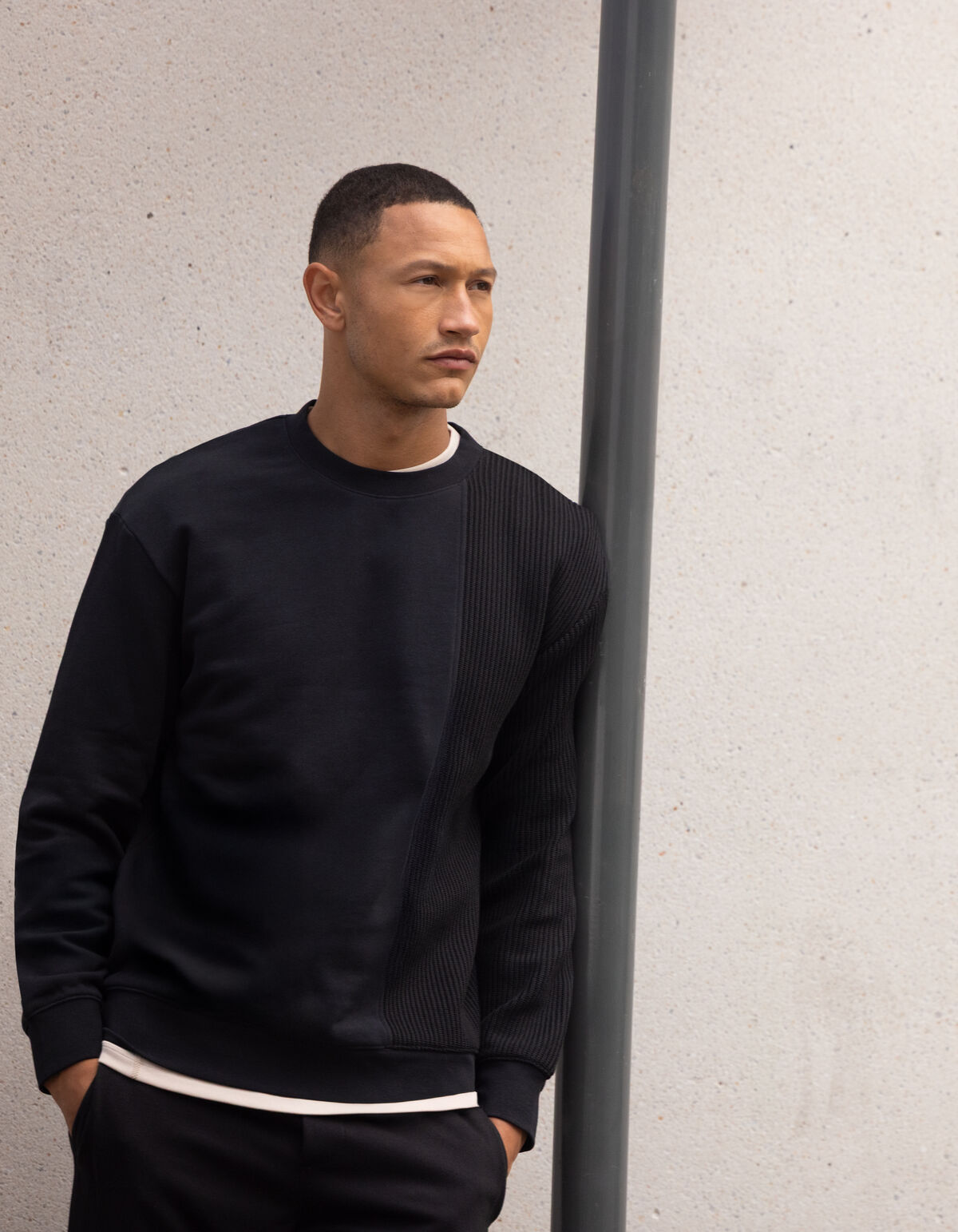 Mixed Sweater Schwarz SHOEBY MEN