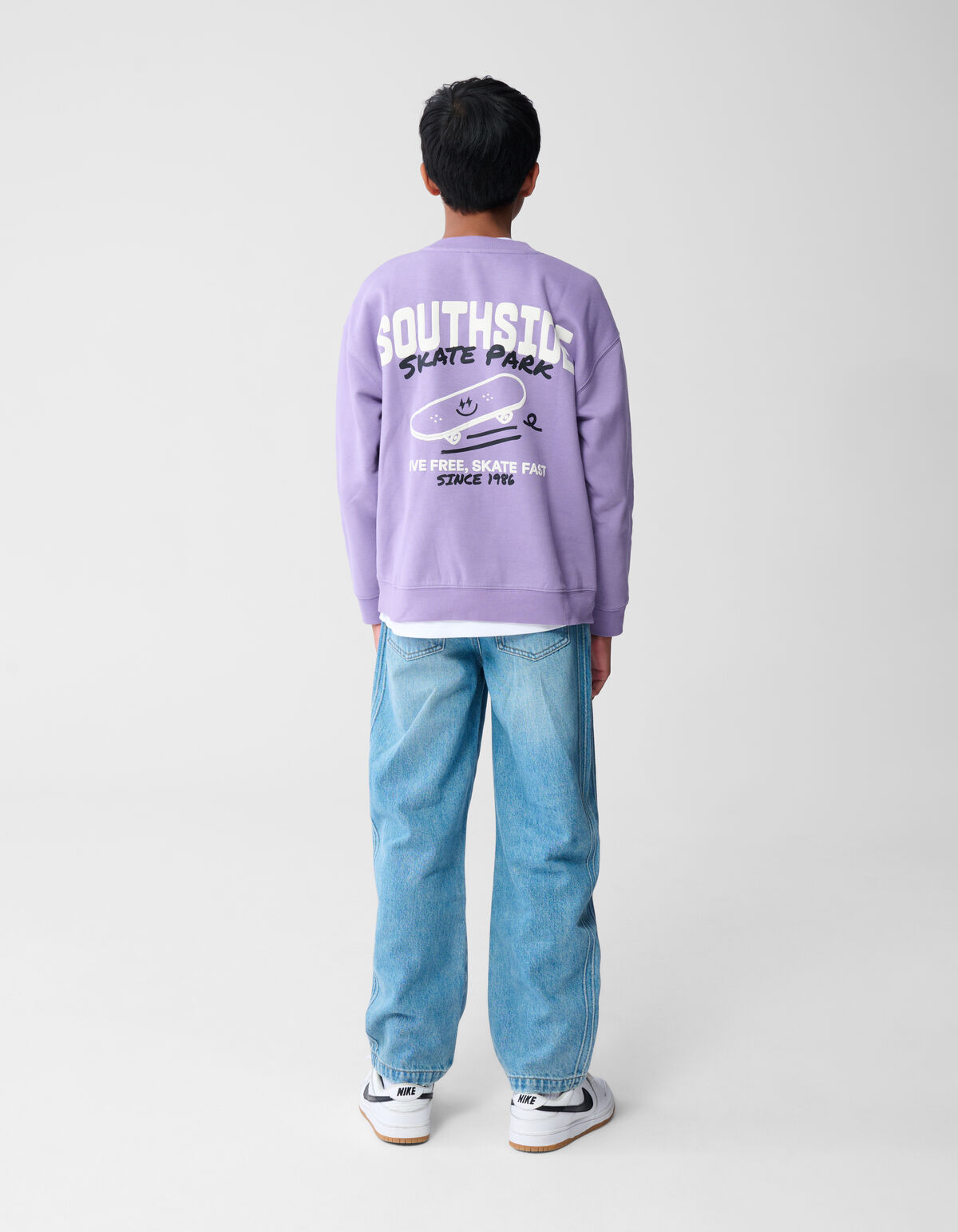 Sportliche Baggy-Fit-Jeans, mittelgrau SHOEBY BOYS