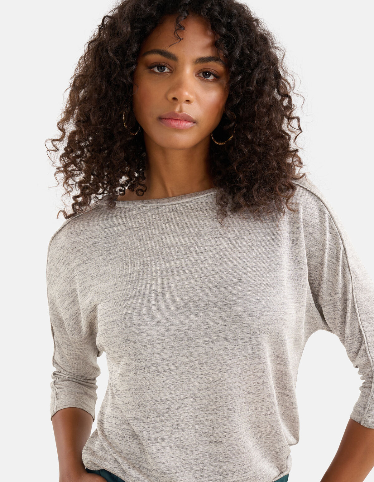 Struktur Top Hellgrau SHOEBY WOMEN