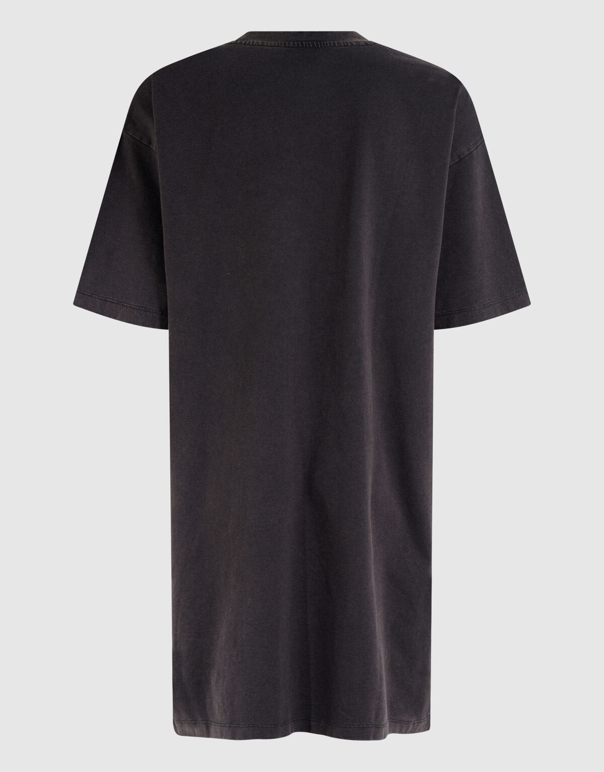 Gewaschenes T-shirt-Kleid Dunkelgrau SHOEBY WOMEN
