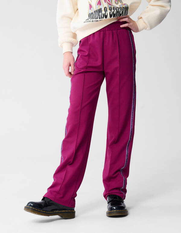 Hose mit weitem Bein und Glitzerstreifen in Rosa SHOEBY GIRLS