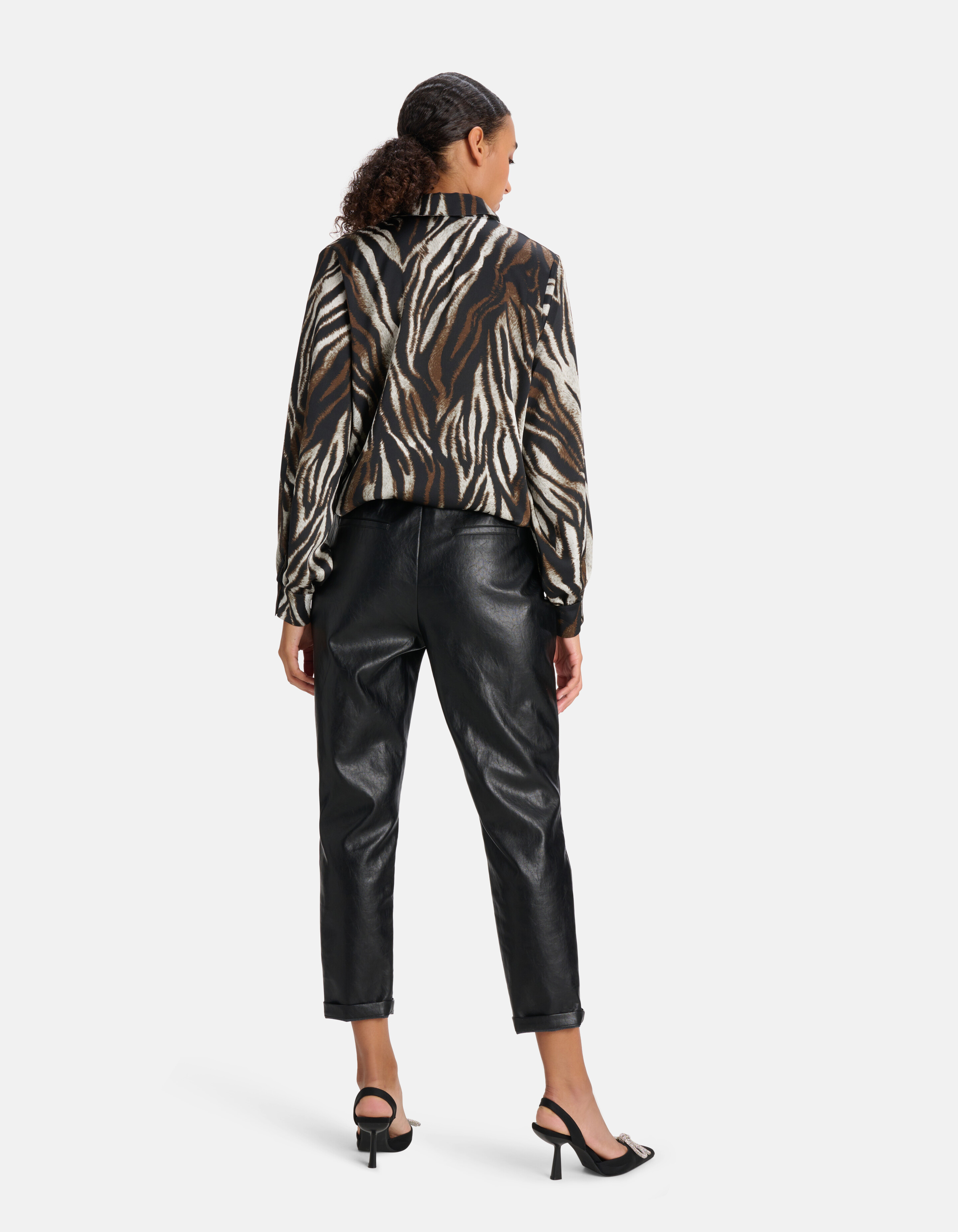 Tiger Print Bluse Braun SHOEBY WOMEN